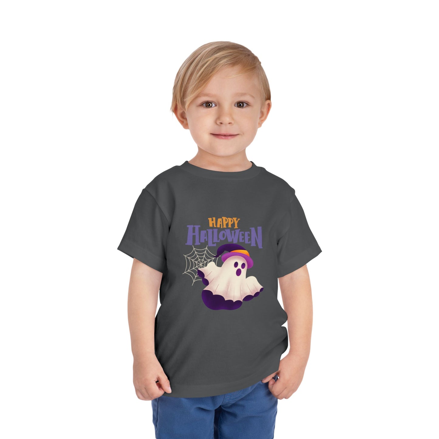 Happy Halloween Toddler Tee, Kid's Ghost T-Shirt, Halloween Costume Shirt, Toddler Halloween Apparel, Cute Halloween Outfit
