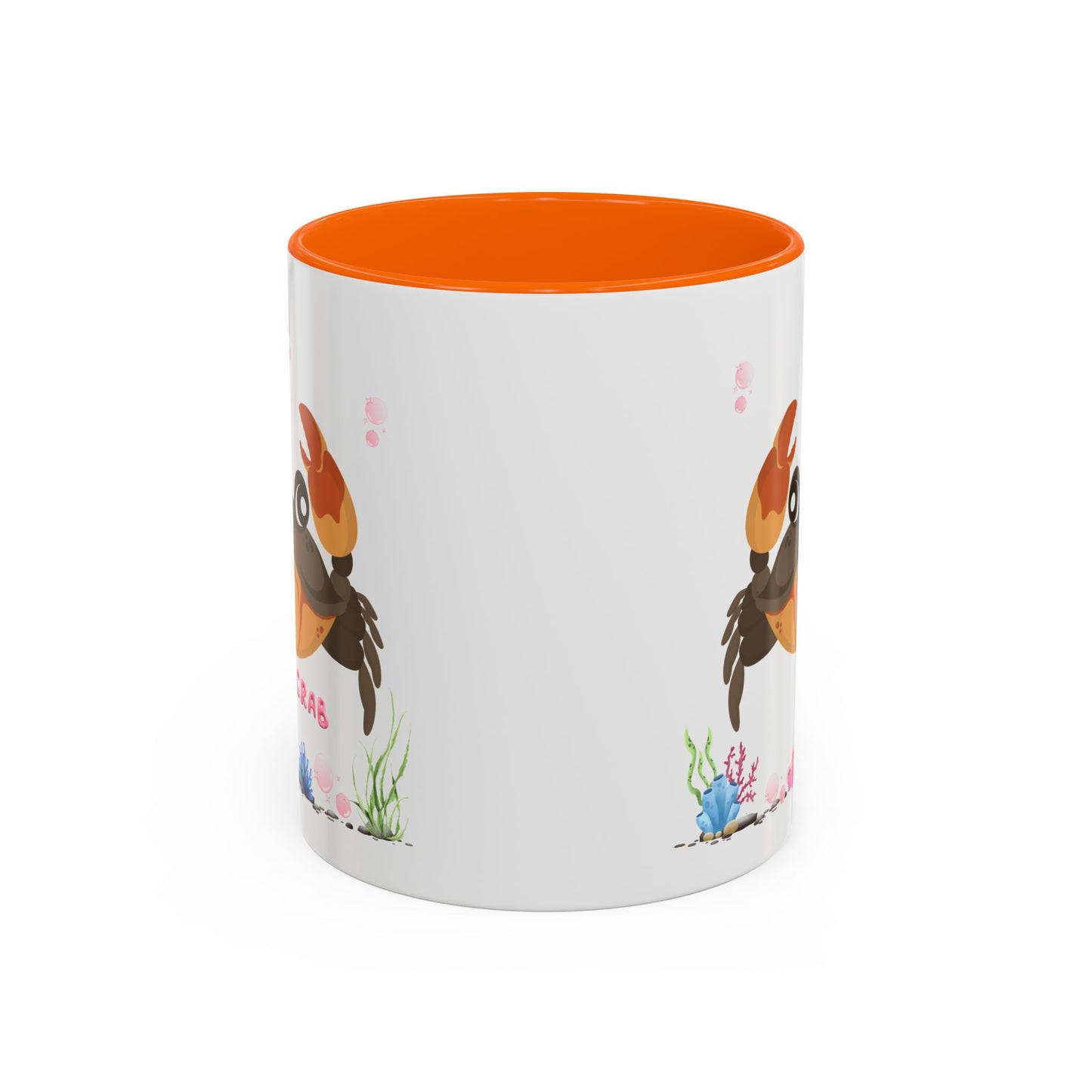 Crab with subtle bubbles and underwater flora Coffee Mug