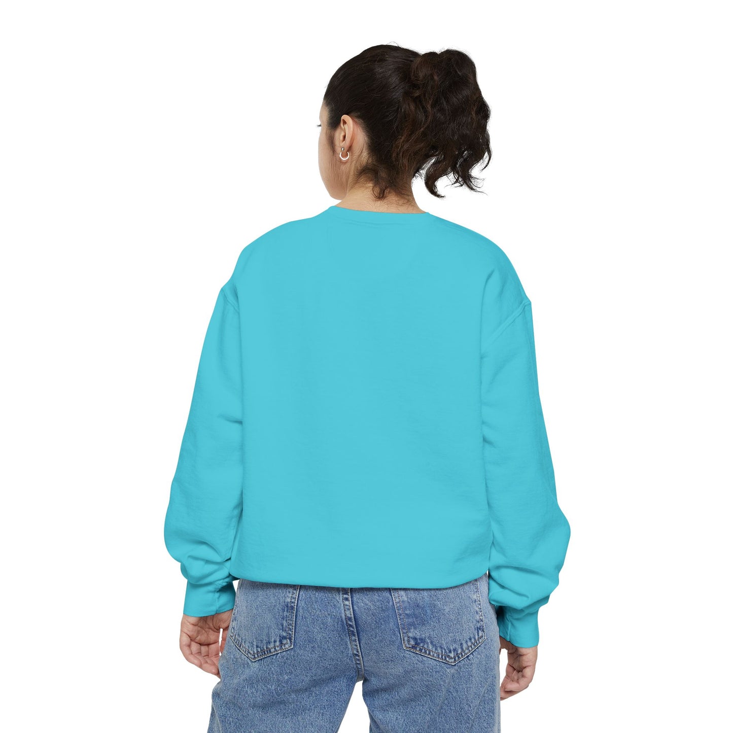 Turtle with a sunflower hat Unisex Garment-Dyed Sweatshirt