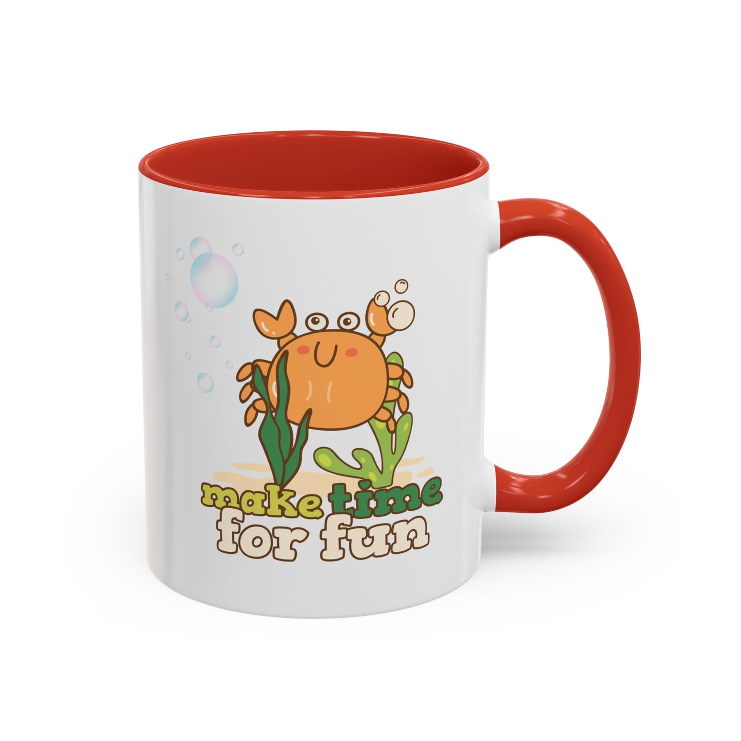 Cartoon crab lllusstration promoting joy and playfulness Coffee Mug