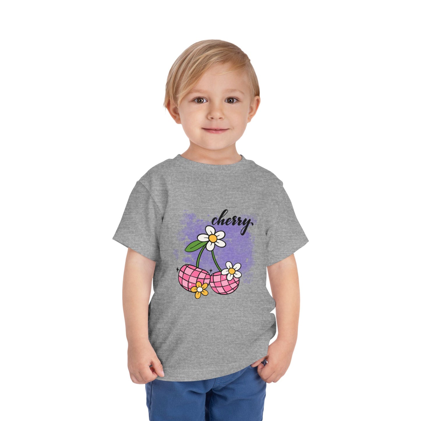 Cherry Blossom Toddler Tee, Cute Kids T-Shirt, Spring Fashion, Gift for Toddlers, Summer Outfit, Playtime Shirt