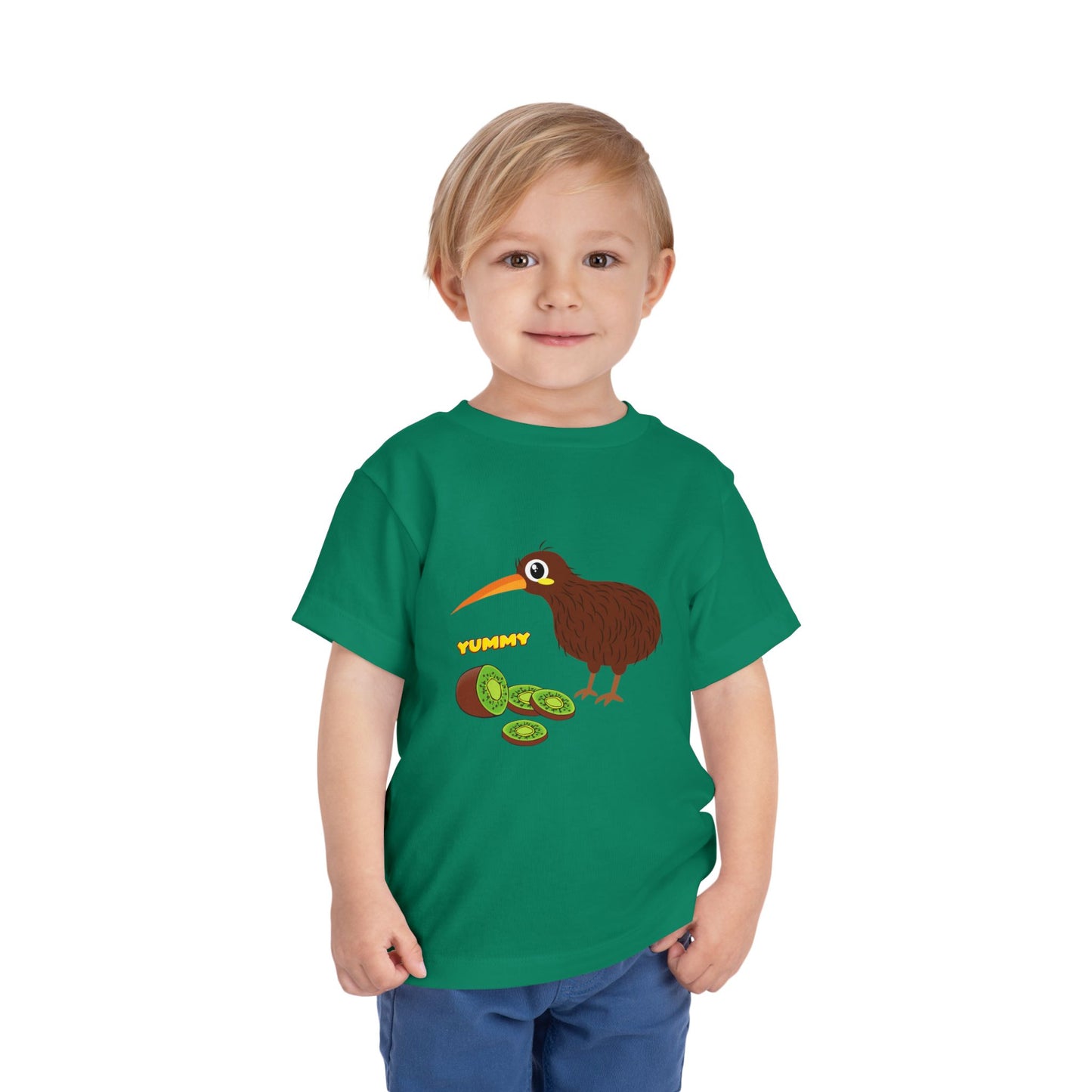 Adorable Kiwi Bird Toddler Tee, Cute Kids Shirt, Fun Toddler Gift, Playful Short Sleeve Tee, Baby Shower Present, Summer Outfit