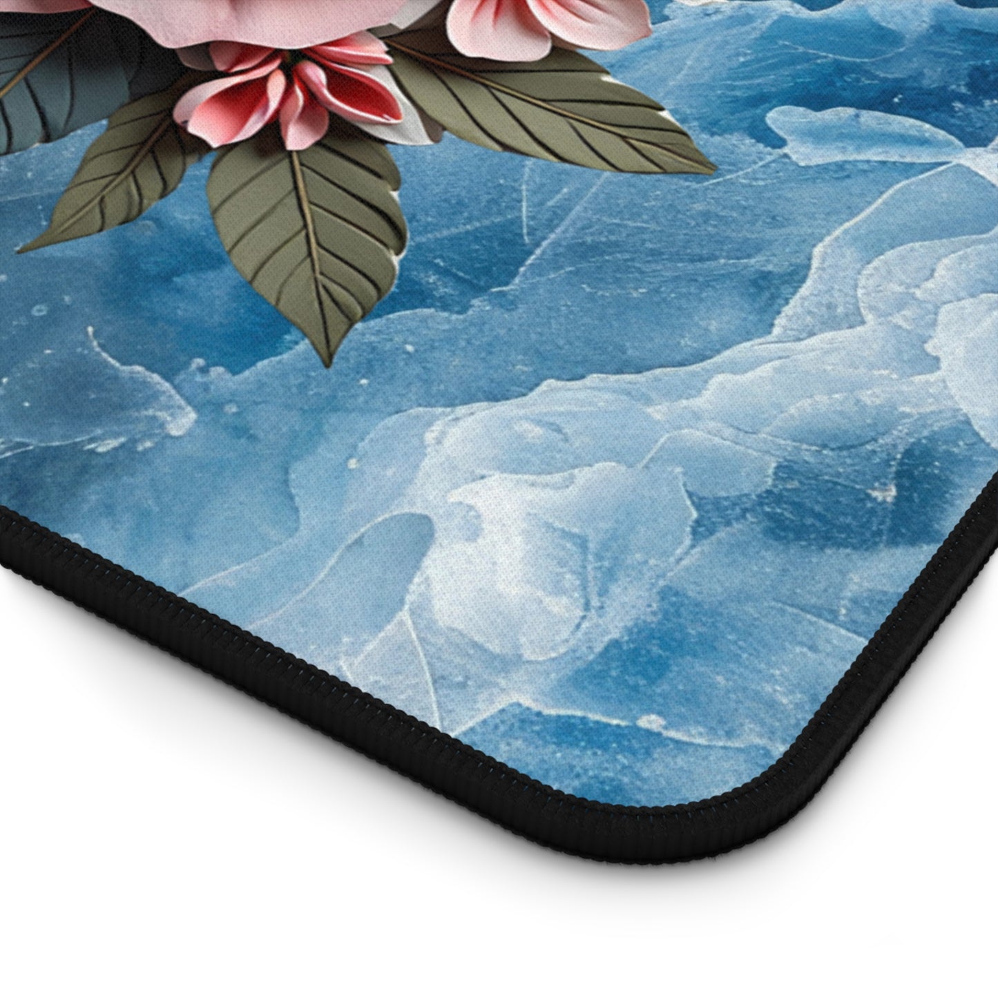 Floral Desk Mat Perfect for Home Office, Gaming, or Study - Elegant Rose Design, Mouse Pad, Desk Accessory, Gift Idea