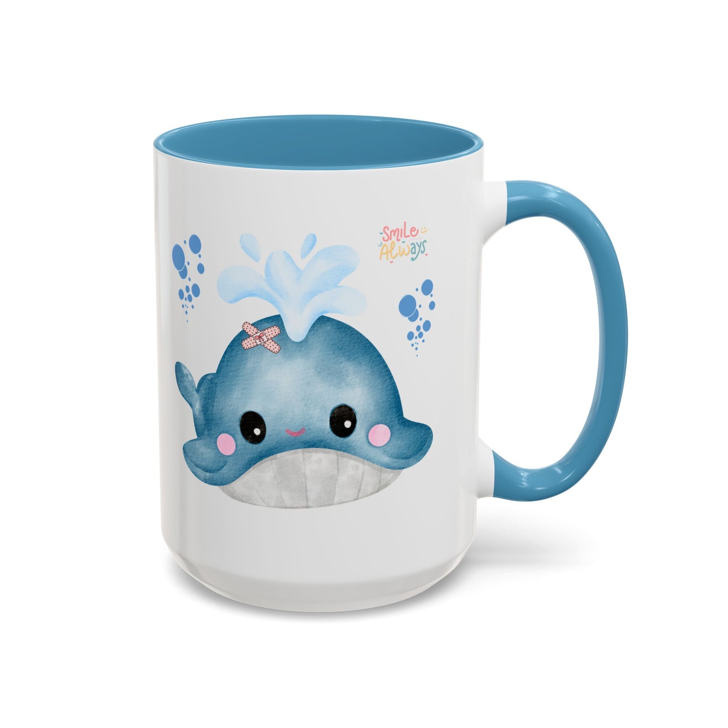 Whale with a bandage and bubble Coffee Mug