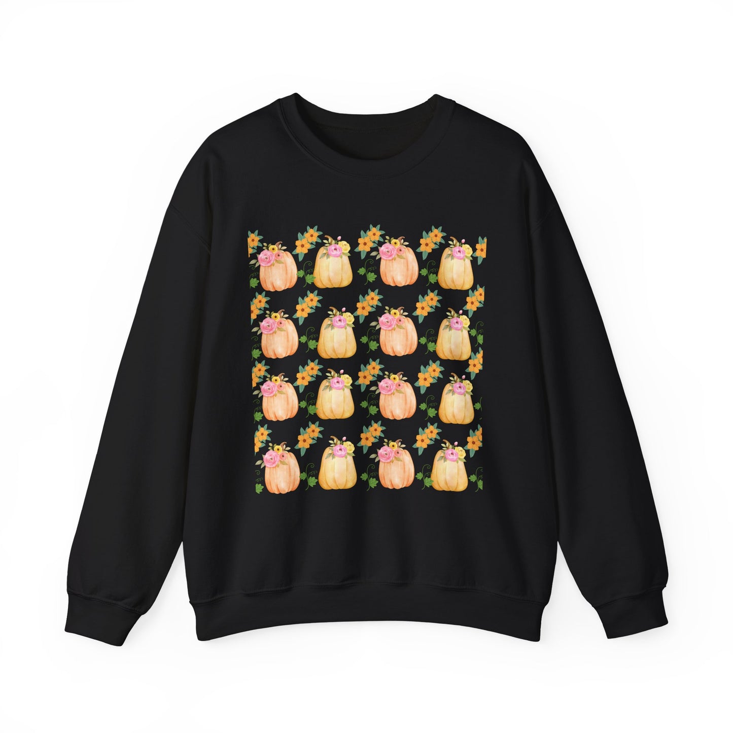 Fall-Inspired Pumpkin Crewneck Sweatshirt, Cozy Autumn Sweater, Perfect for Halloween, Thanksgiving, Gifts for Her, Pumpkin Love