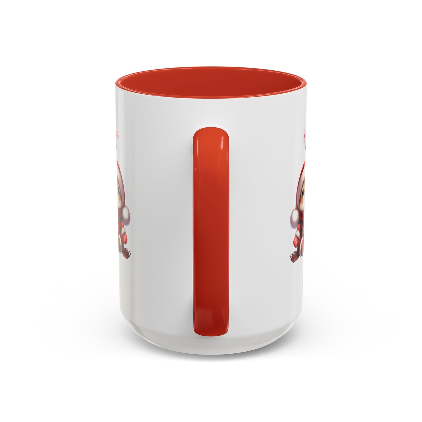 Festive Personalized Coffee Mug, Holiday Gift for Coffee Lovers, Custom Name Mug, Cute Animal Design, Perfect for Christmas
