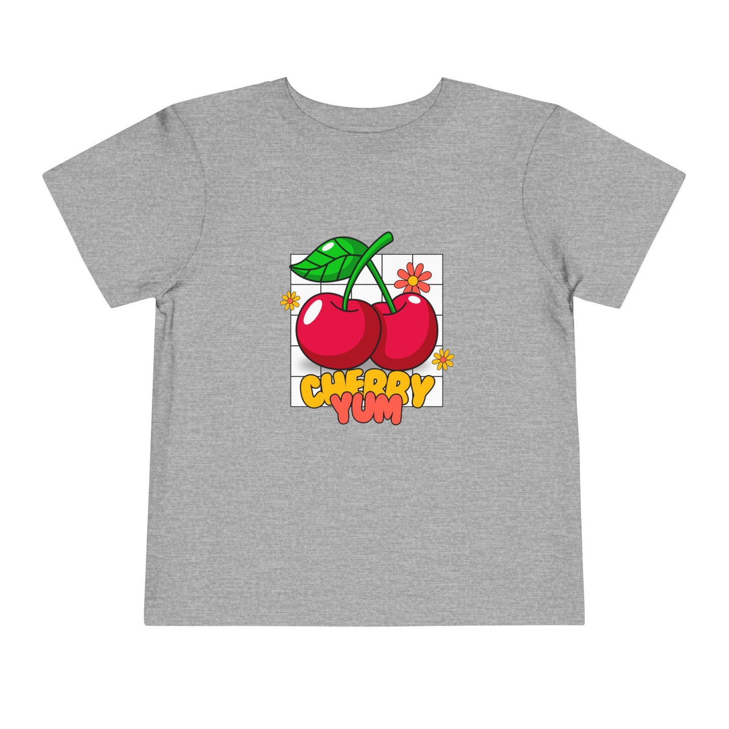 Cute Cherry Toddler Tee - Fun Summer T-Shirt for Kids, Birthday Gift, Playtime Shirt, Cherry Yum Design, Toddler Apparel, Cute Kids Clothing