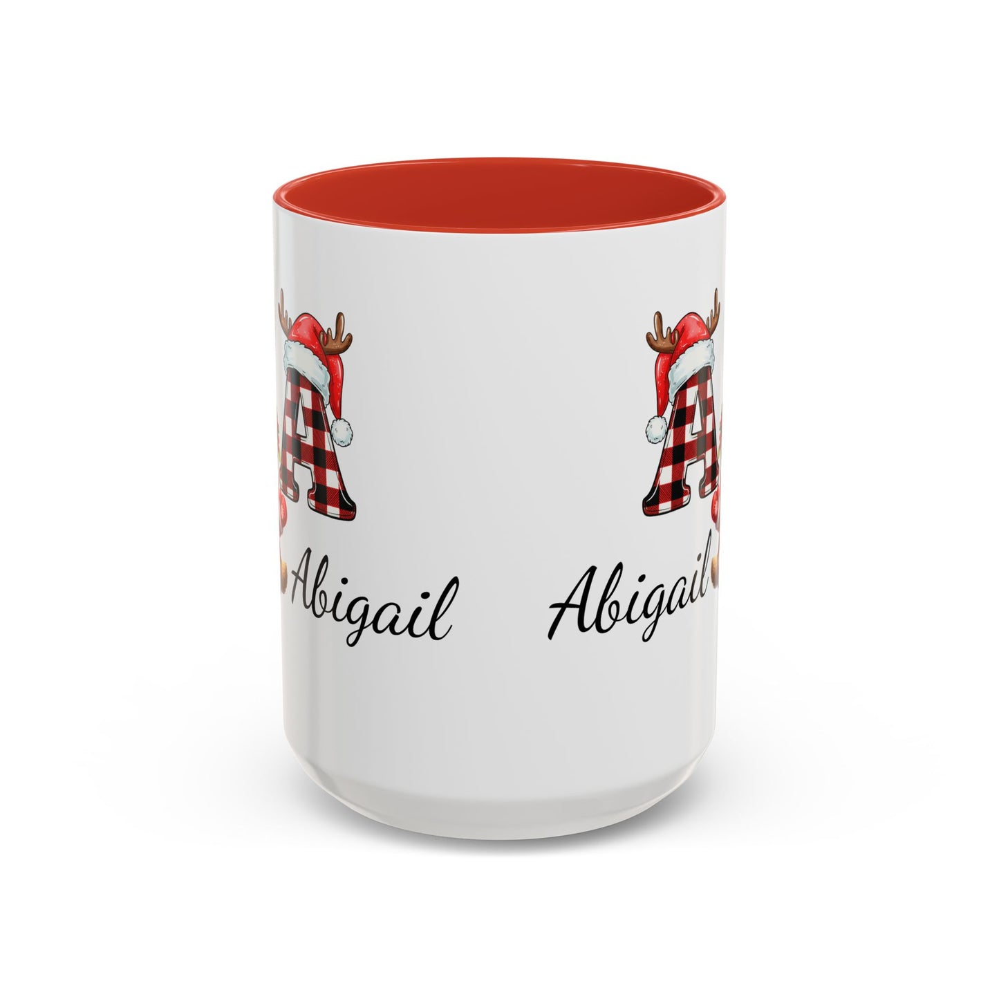 Festive Personalized Coffee Mug, Holiday Gift for Coffee Lovers, Custom Name Mug, Cute Animal Design, Perfect for Christmas