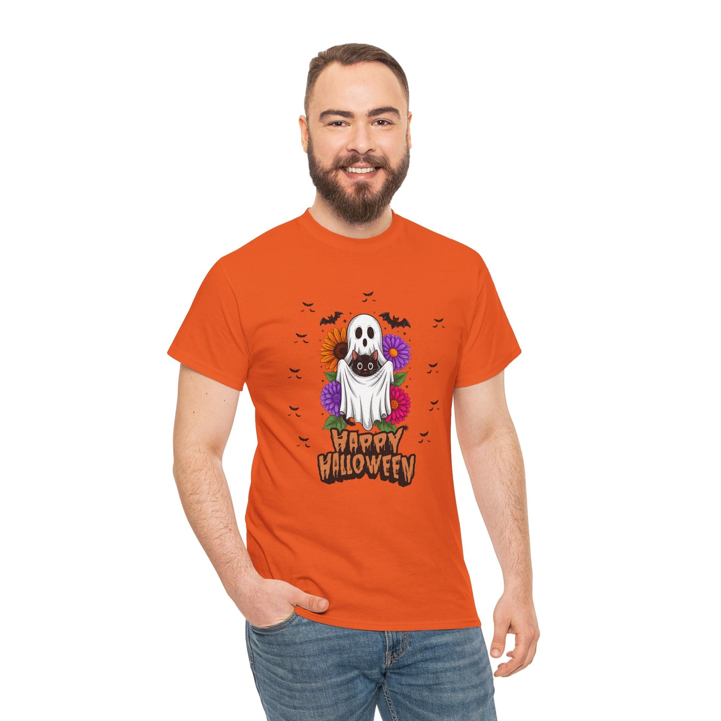 Halloween Ghost Unisex Tee, Perfect for Trick-or-Treating, Spooky Season Shirts, Fall Vibes, Halloween Party Attire