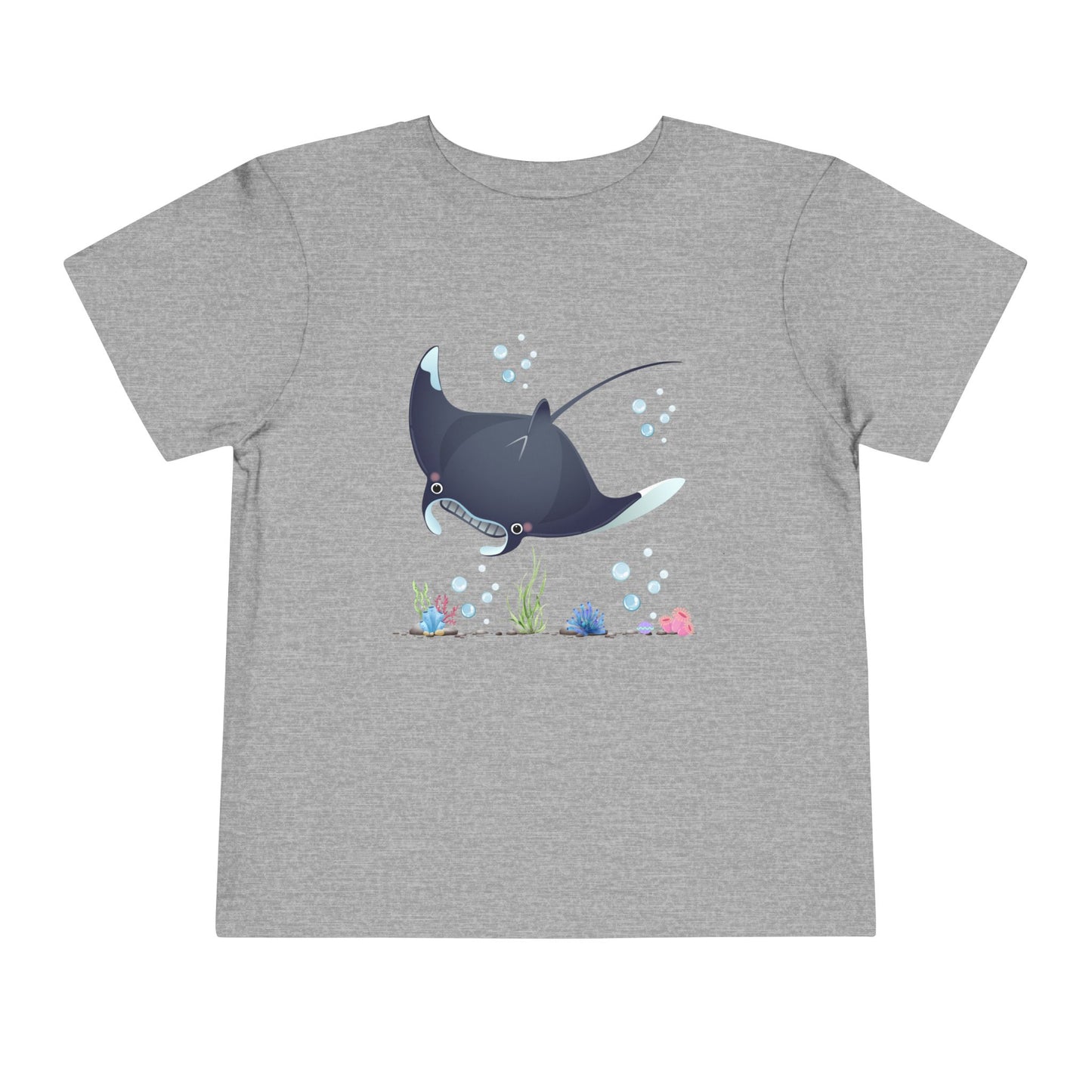 Cute Manta Ray Toddler Tee, Toddler Shirt, Ocean Theme T-Shirt, Kids Summer Apparel, Beach Gift, Playtime Tee