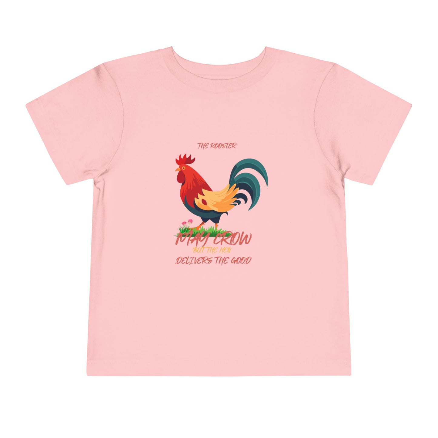 Colorful Rooster Toddler Tee - Perfect for Farm Lovers, Playdates, Birthday Gifts, Cute Casual Wear, Summer Outfits