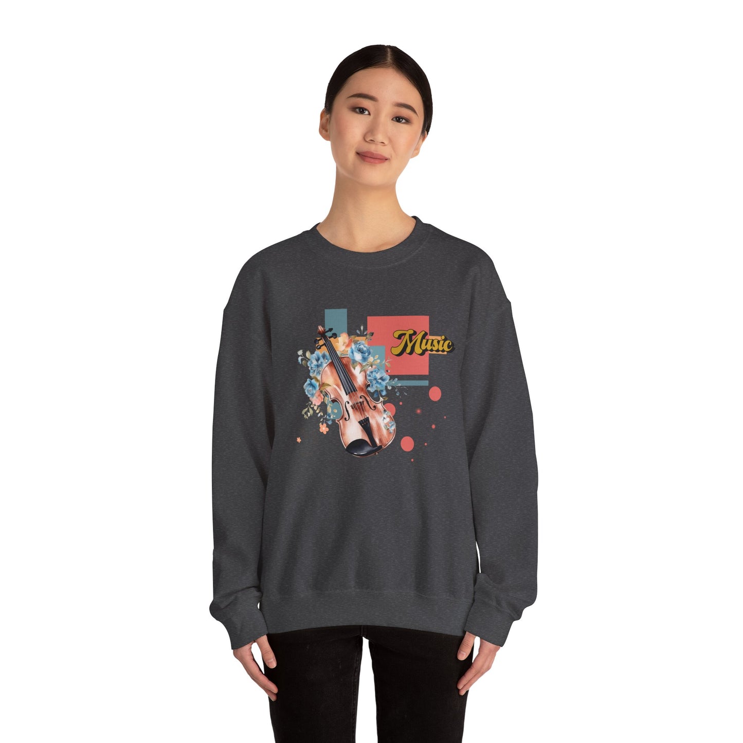 Musical Vibes Crewneck Sweatshirt | Gift for Music Lovers, Cozy and Stylish, Perfect for Concerts, Casual Wear, All Seasons