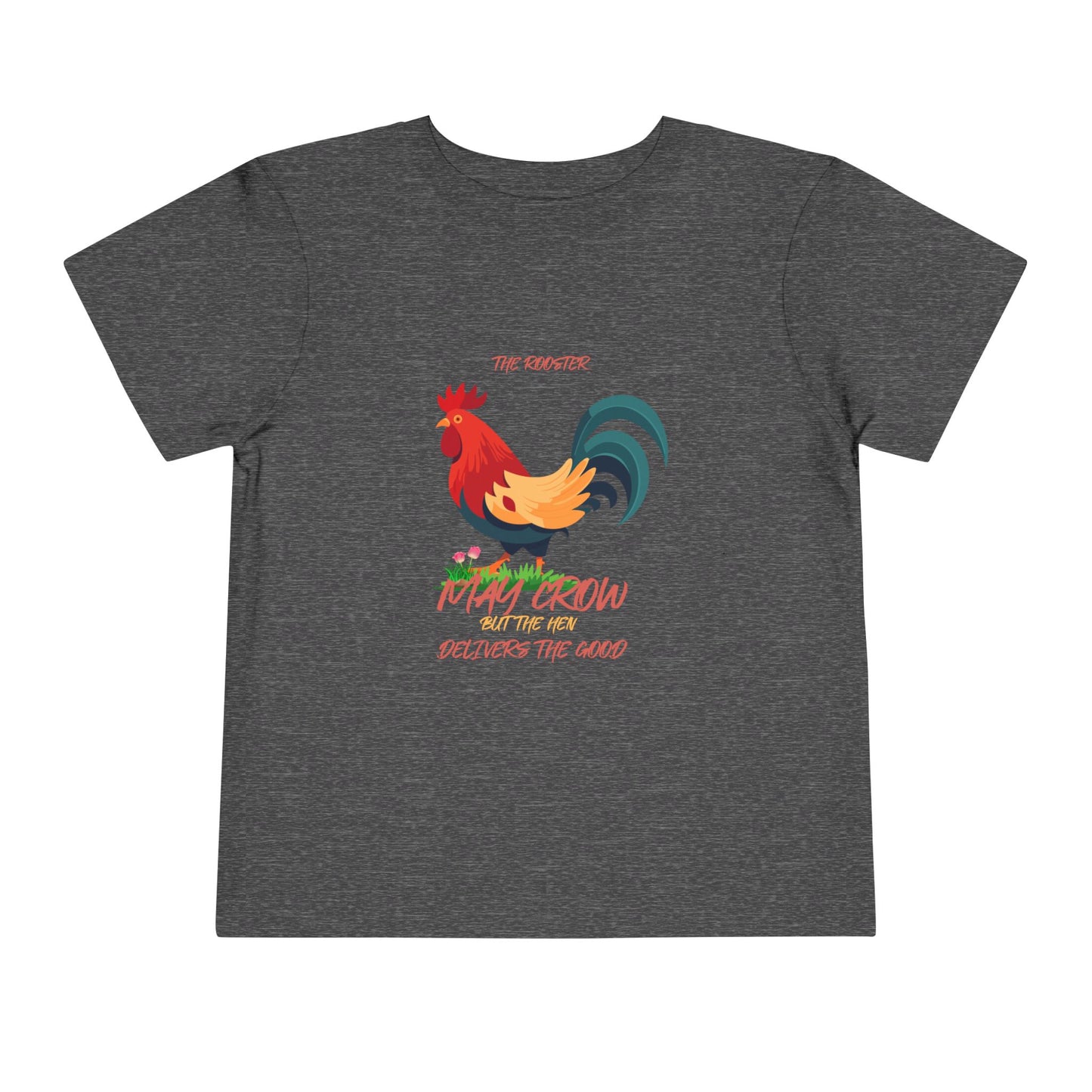 Colorful Rooster Toddler Tee - Perfect for Farm Lovers, Playdates, Birthday Gifts, Cute Casual Wear, Summer Outfits