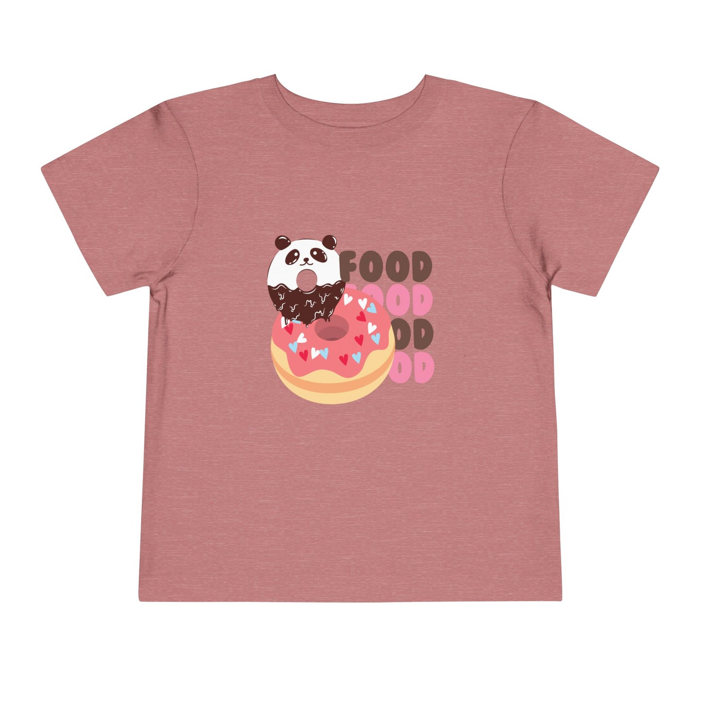 Cute Panda Foodie Toddler Tee, Kids T-Shirt, Animal Lover Gift, Birthday, Playtime, Casual Wear, Summer Outfit