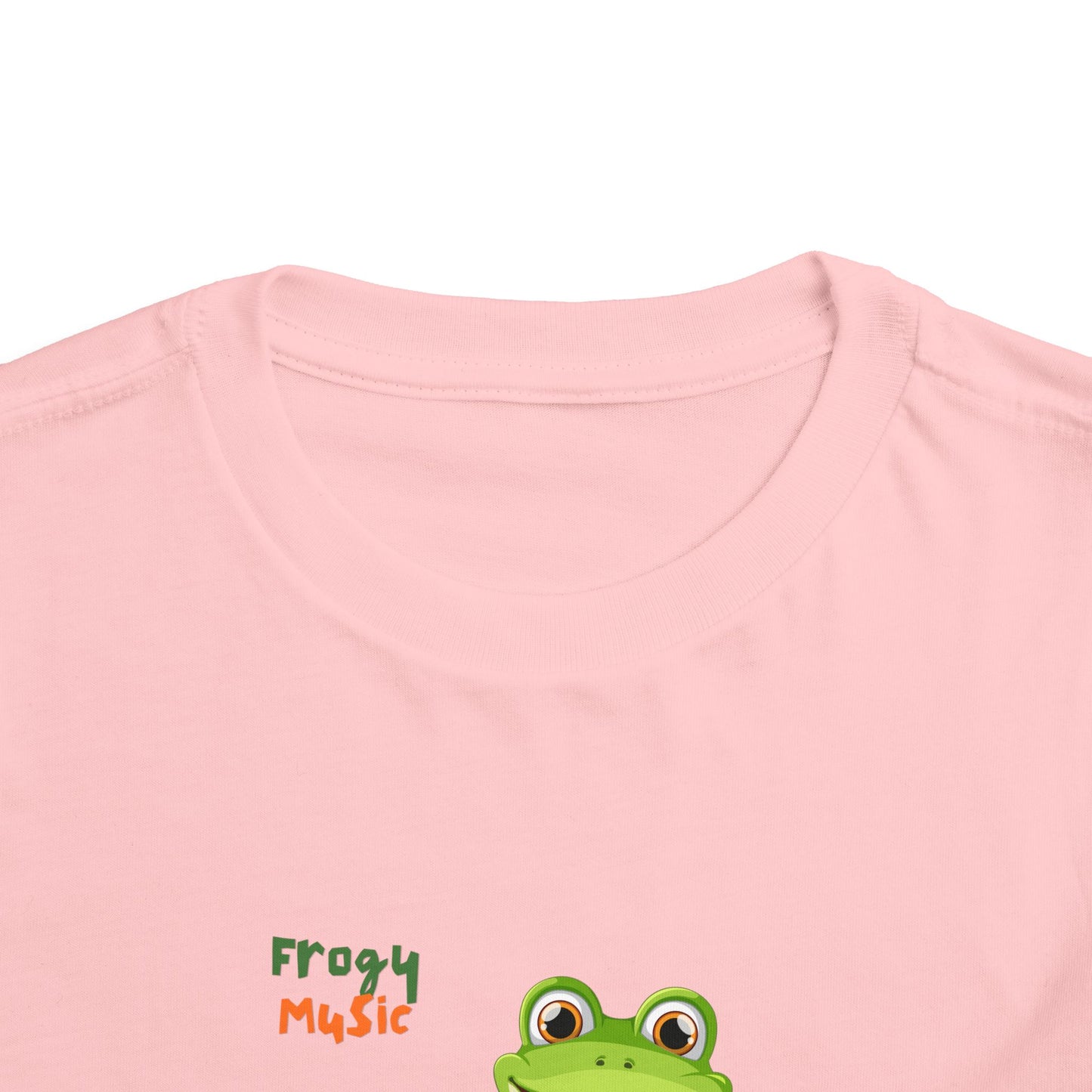 Musical Frog Toddler Tee, Cute Gift for Kids, Fun Summer Wear, Birthday Present, Playful Tee for Little Ones