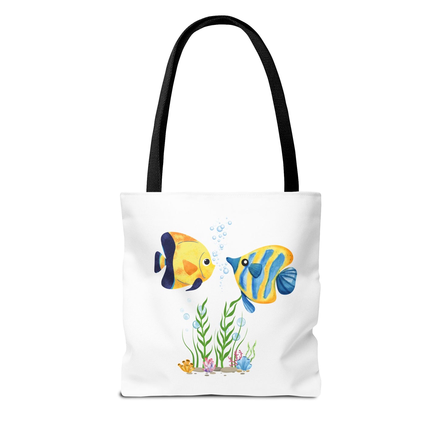 Two fish greet in underwater Tote Bag