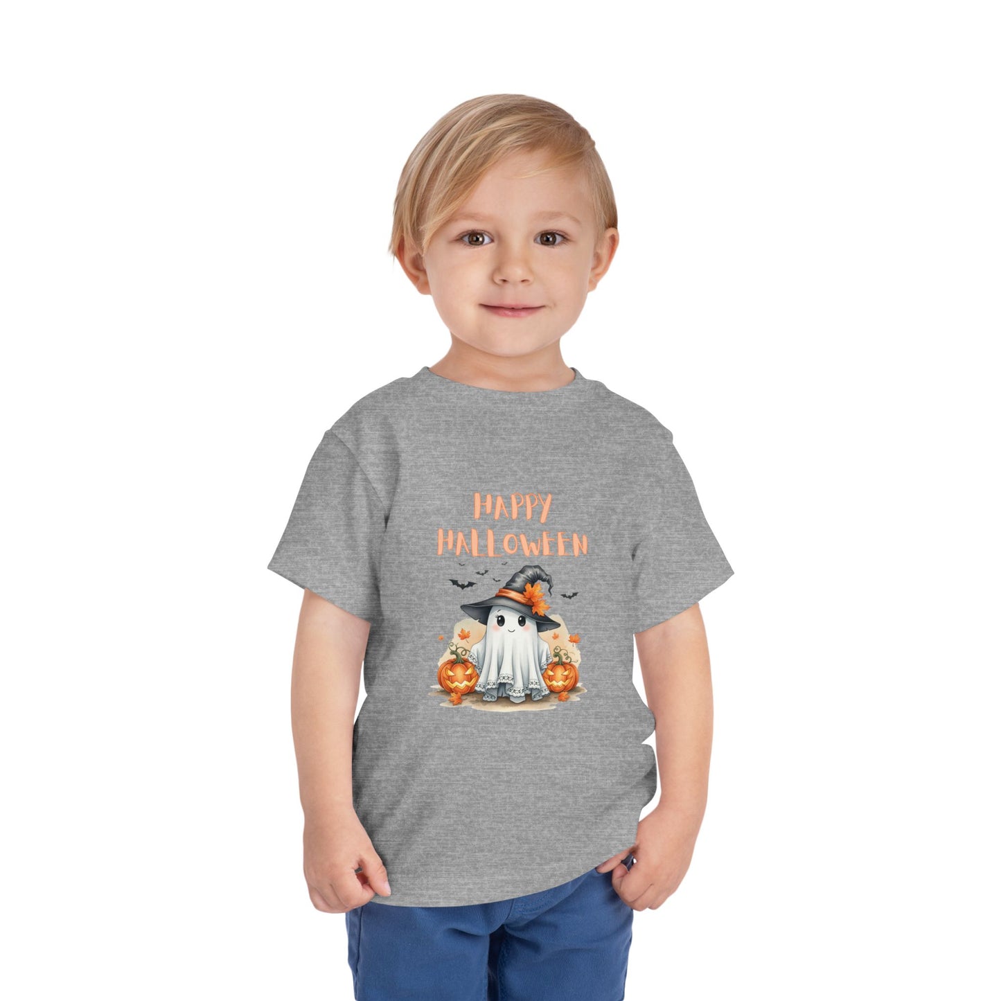 Toddler Halloween Tee, Spooky Ghost Shirt, Cute Kids Halloween Costume, Fall Celebration Top, Pumpkin Themed Tee