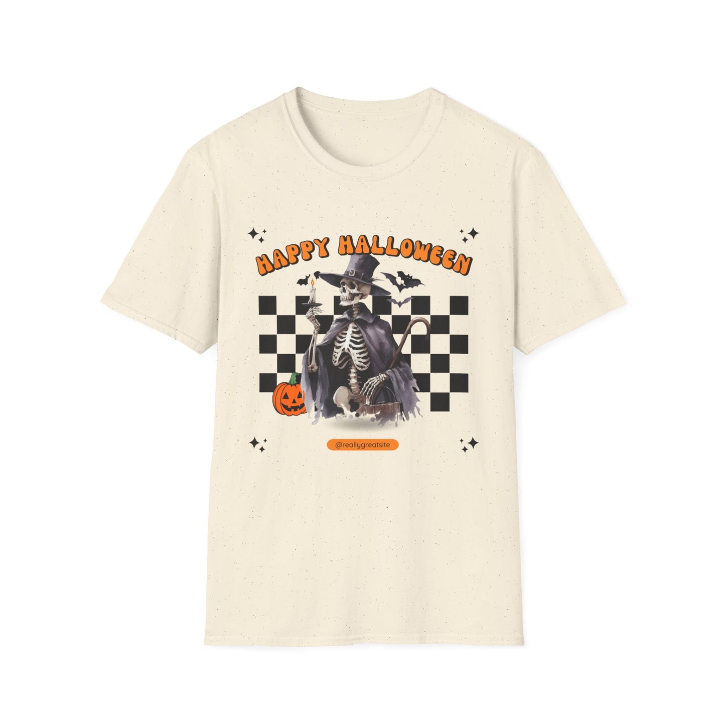 Halloween Skeleton Unisex T-Shirt, Spooky Tee, Cozy Halloween Apparel, Fall Fashion, Trick or Treat Wear, October Celebration Shirt