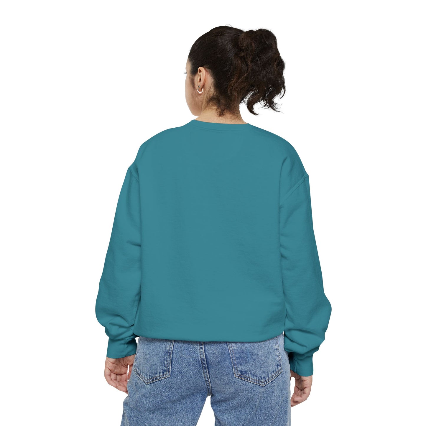 Turtle with a sunflower hat Unisex Garment-Dyed Sweatshirt