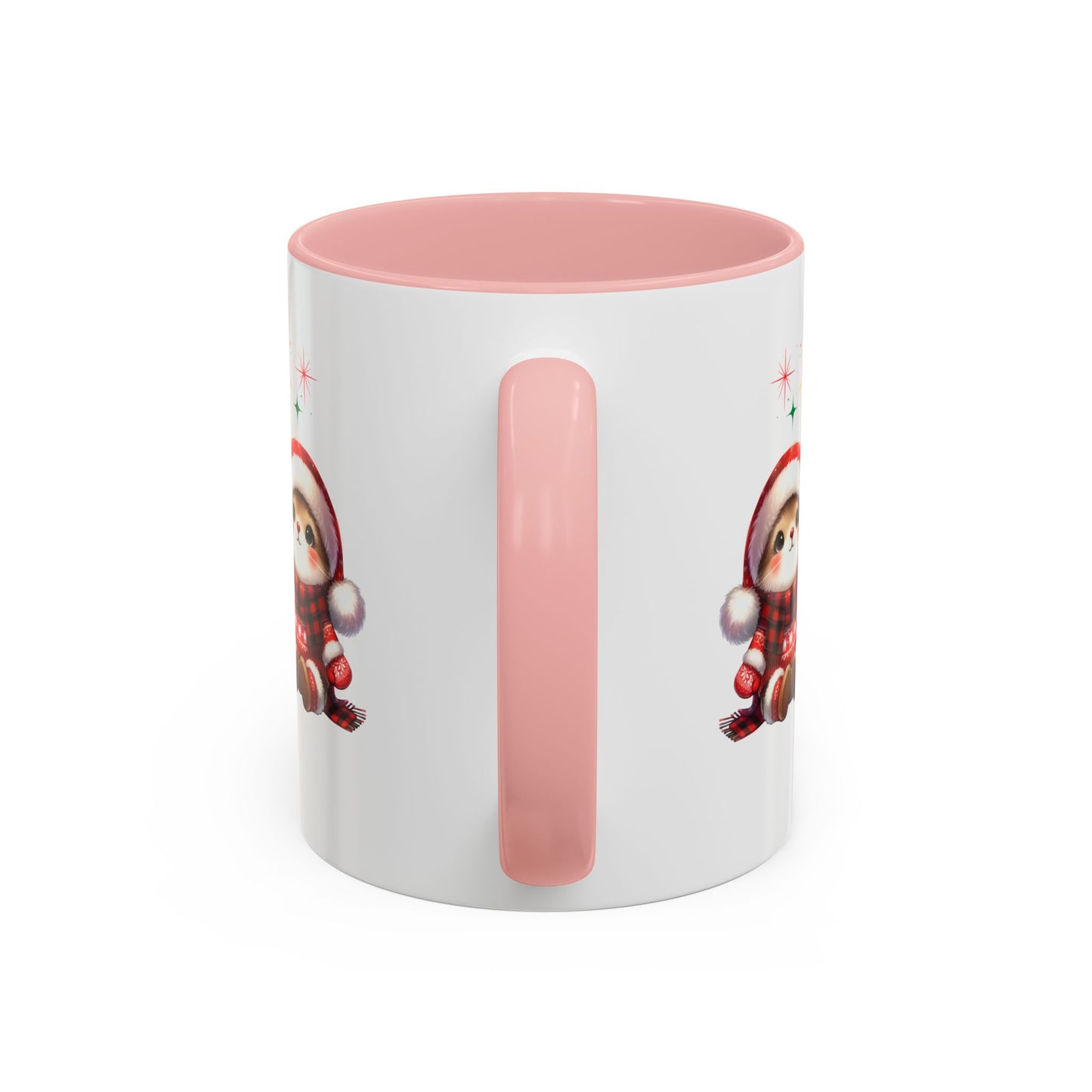 Festive Personalized Coffee Mug, Holiday Gift for Coffee Lovers, Custom Name Mug, Cute Animal Design, Perfect for Christmas