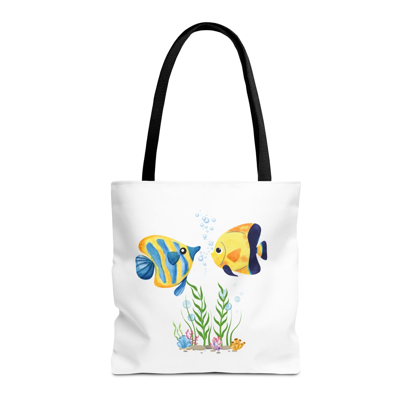 Two fish greet in underwater Tote Bag