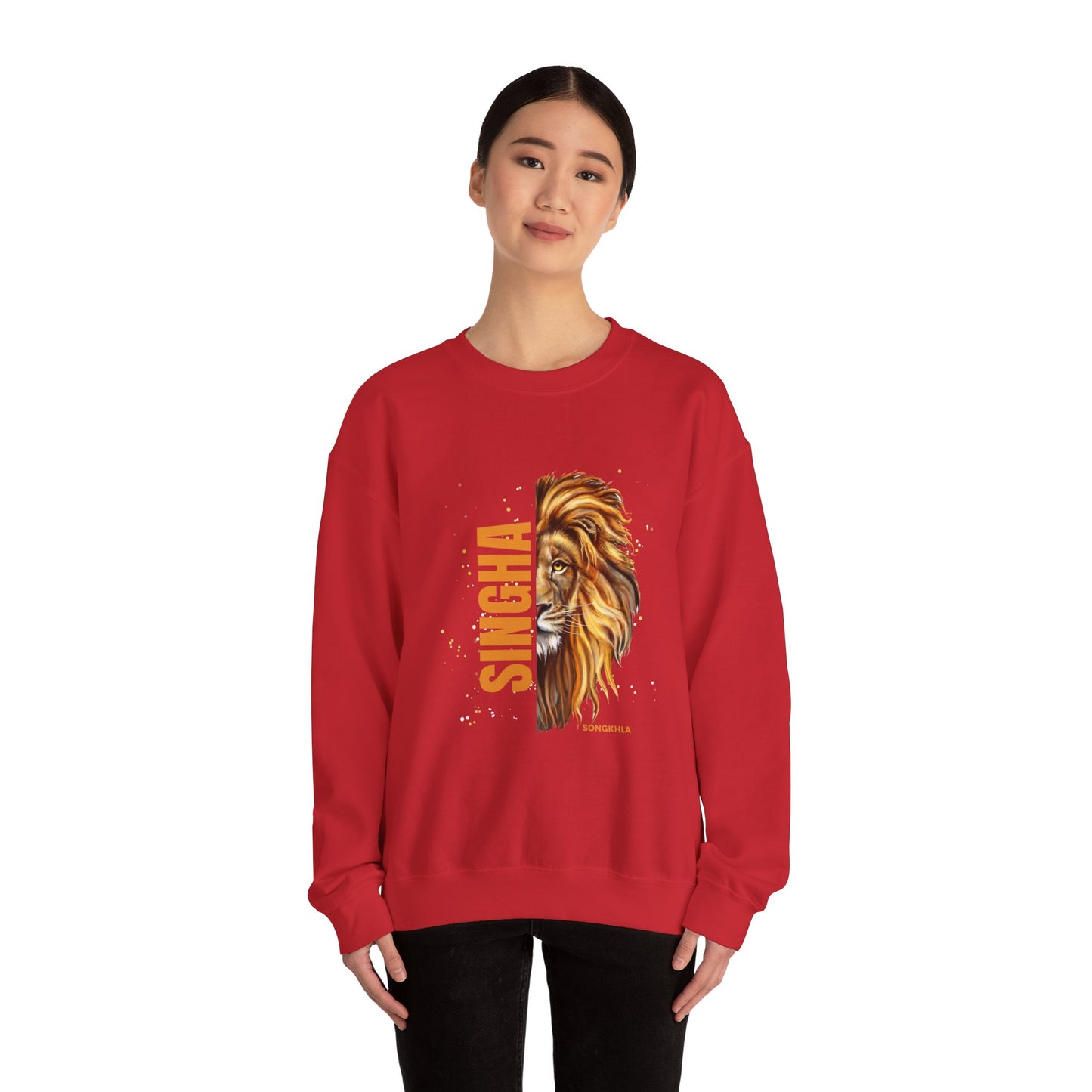 Majestic Lion Sweatshirt | Unisex Heavy Blend™ Crewneck | Gift for Animal Lovers, Stylish Fashion, Cozy Outfit, Unique Design, Casual Wear