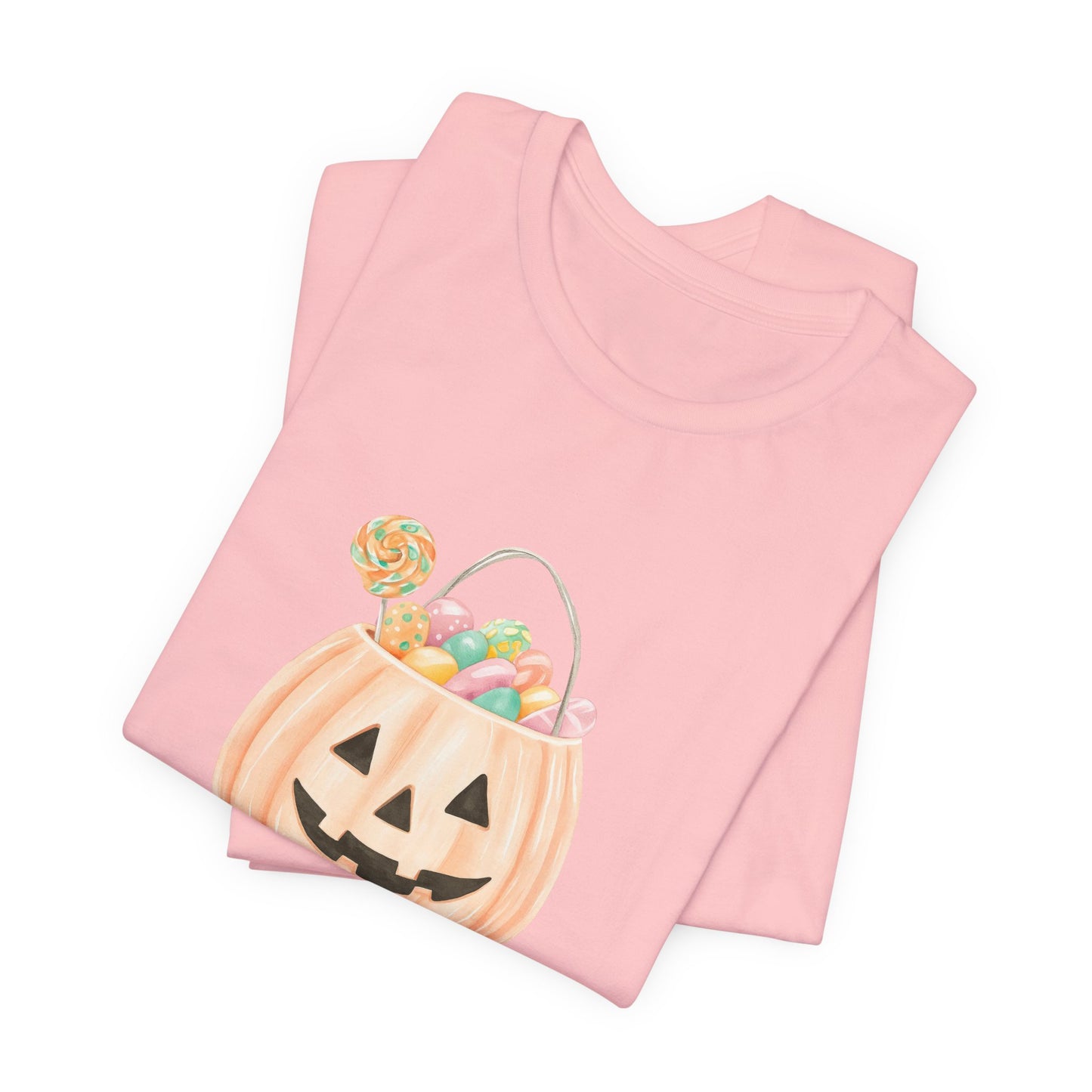 Halloween Trick or Treat T-Shirt, Unisex Graphic Tee, Fall Wardrobe Addition, Perfect for Halloween Parties, Spooky Season Wear