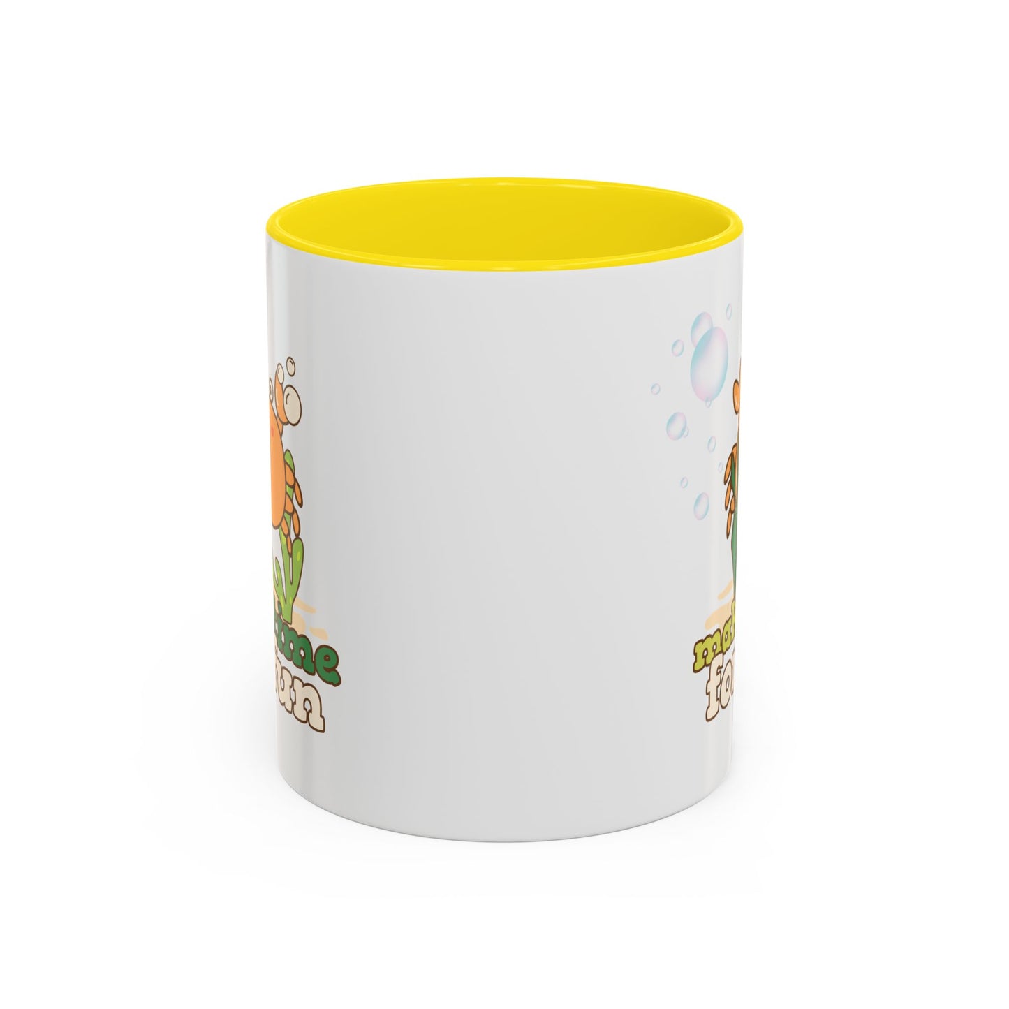 Cartoon crab lllusstration promoting joy and playfulness Coffee Mug