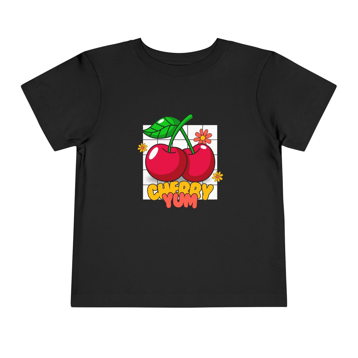 Cute Cherry Toddler Tee - Fun Summer T-Shirt for Kids, Birthday Gift, Playtime Shirt, Cherry Yum Design, Toddler Apparel, Cute Kids Clothing