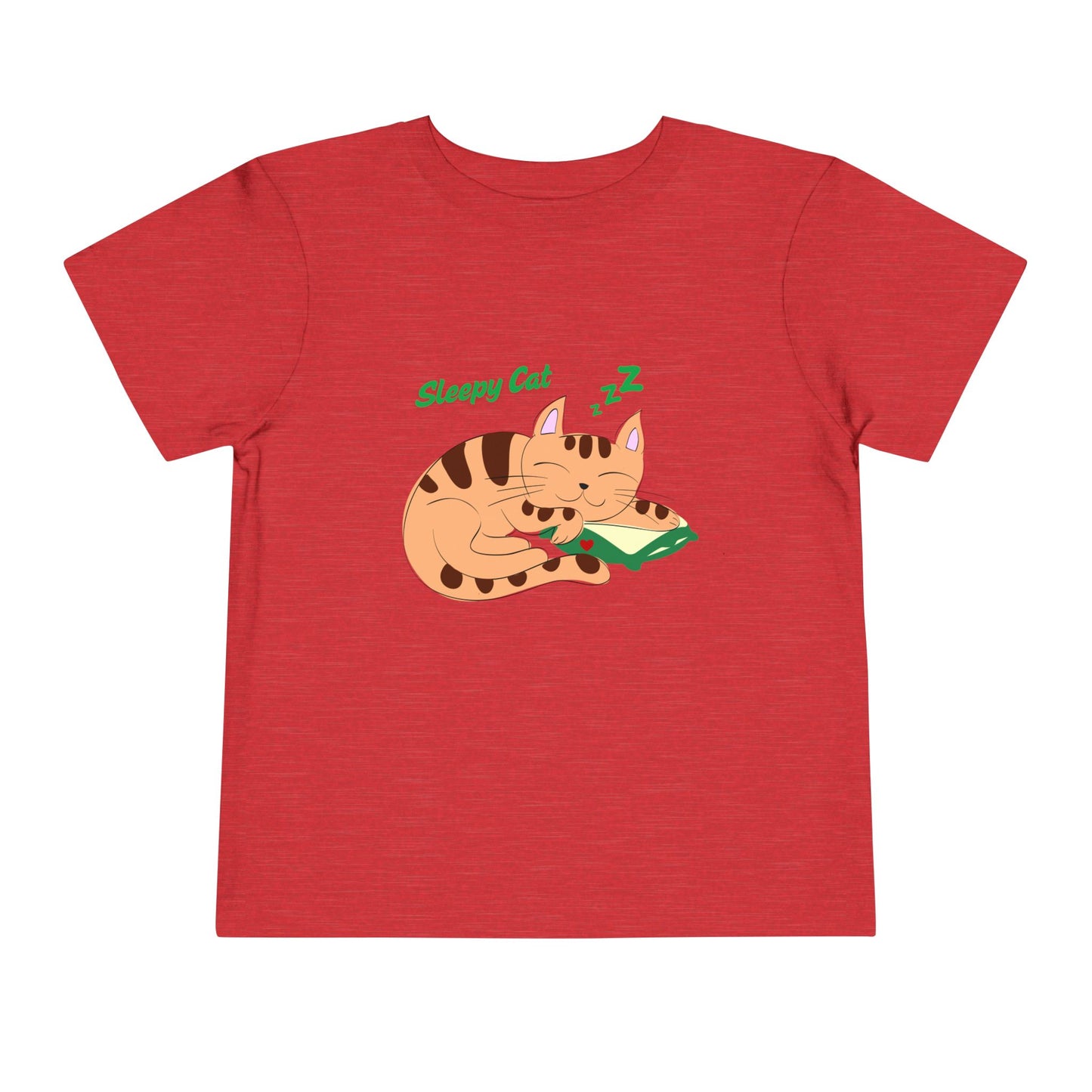 Sleepy Cat Toddler Tee, Cute Kids Shirt, Adorable Toddler Clothing, Cat Lover Gift, Baby Shower Present, Playful Everyday Wear