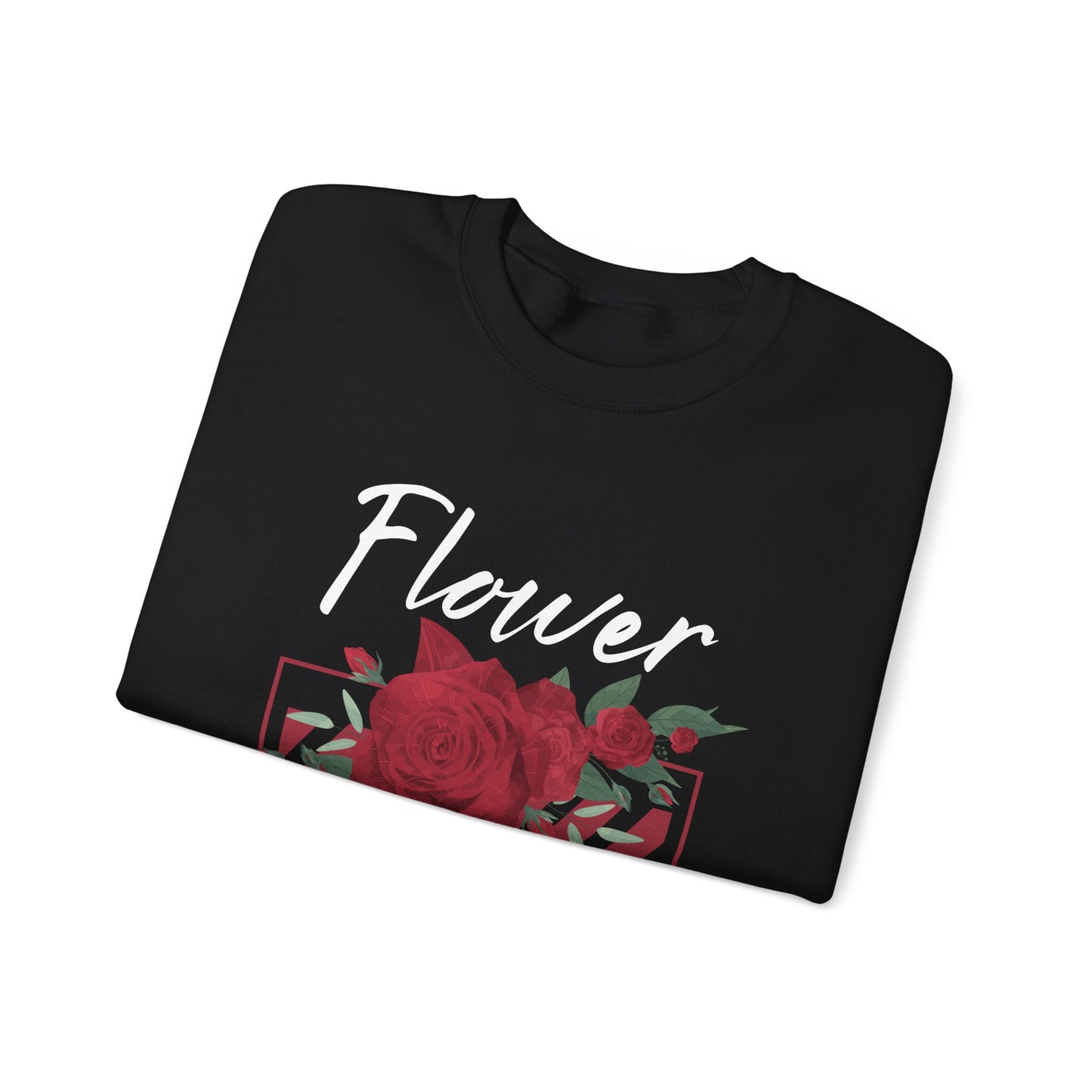 Flower Power Sweatshirt - Cozy Unisex Crewneck for Nature Lovers, Gifts for Her, Fall Fashion, Casual Wear, Floral Sweatshirts