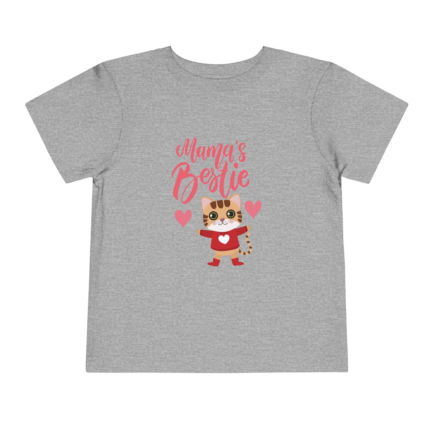Mama's Bestie Toddler Tee | Cute Cat Graphic Tee, Kids T-Shirt, Birthday Gift, Animal Lover Shirt, Toddler Apparel