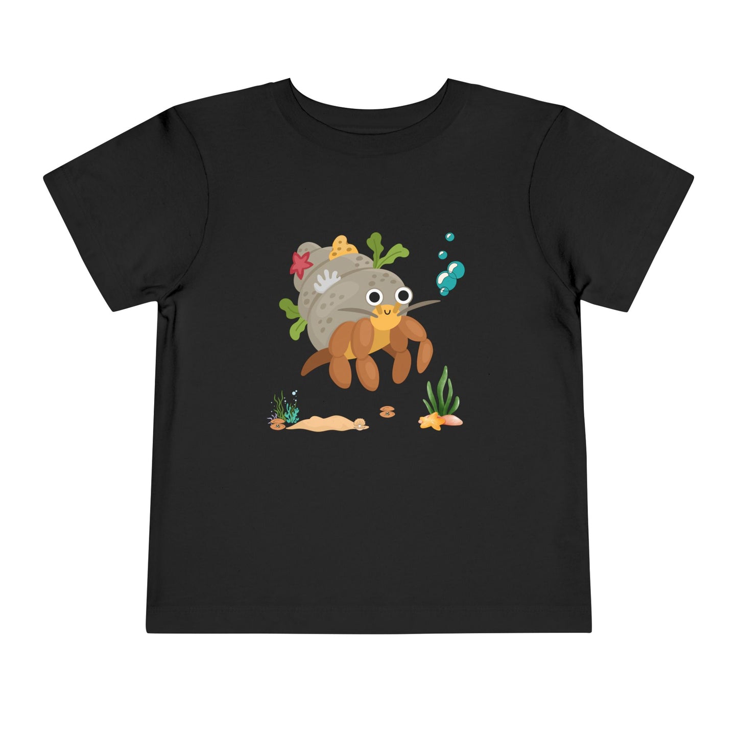 Cute Ocean-Themed Toddler Tee, Cartoon Crab Tee, Summer Playwear, Beach Outfit, Kids Gift, Toddler Beach Shirt