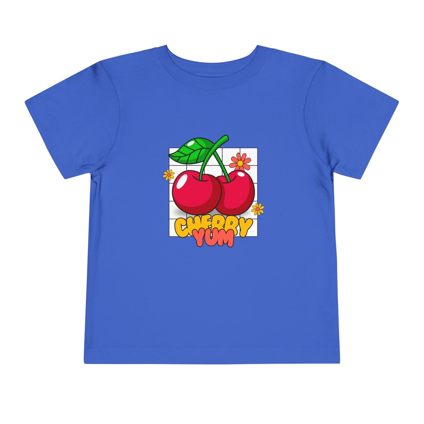 Cute Cherry Toddler Tee - Fun Summer T-Shirt for Kids, Birthday Gift, Playtime Shirt, Cherry Yum Design, Toddler Apparel, Cute Kids Clothing