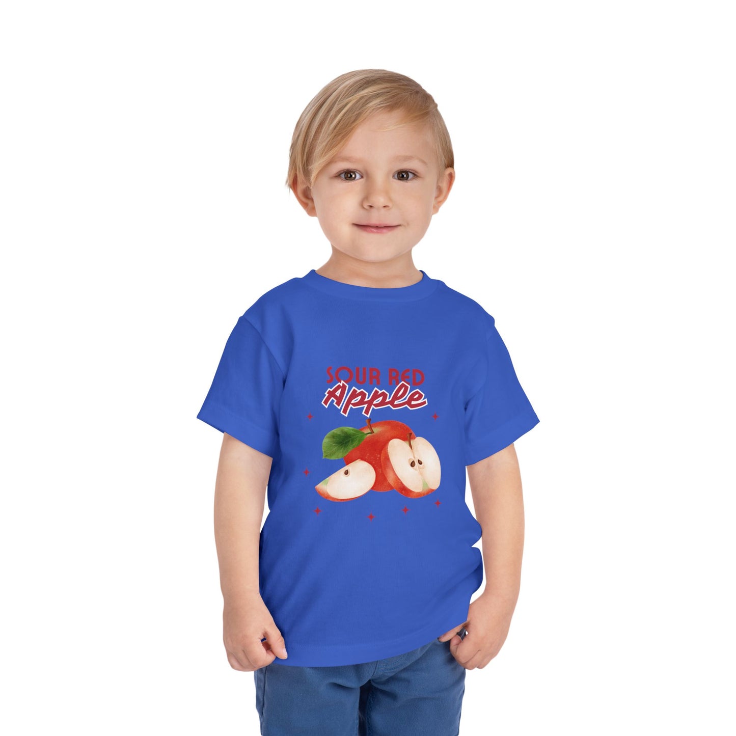 Cute Toddler Apple Tee, Short Sleeve Shirt for Kids, Summer Outfit, Gift for Toddlers, Fruit Themed Clothing, Birthday Party Wear