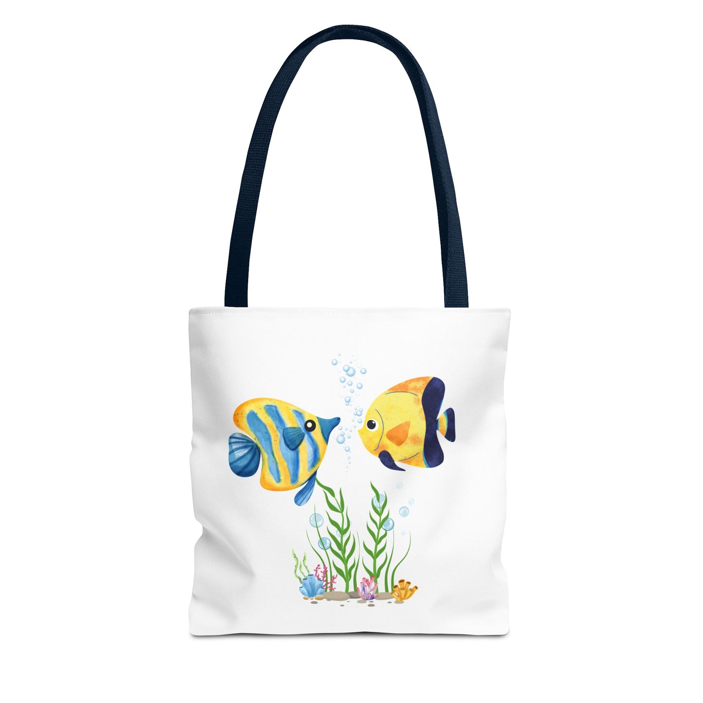 Two fish greet in underwater Tote Bag