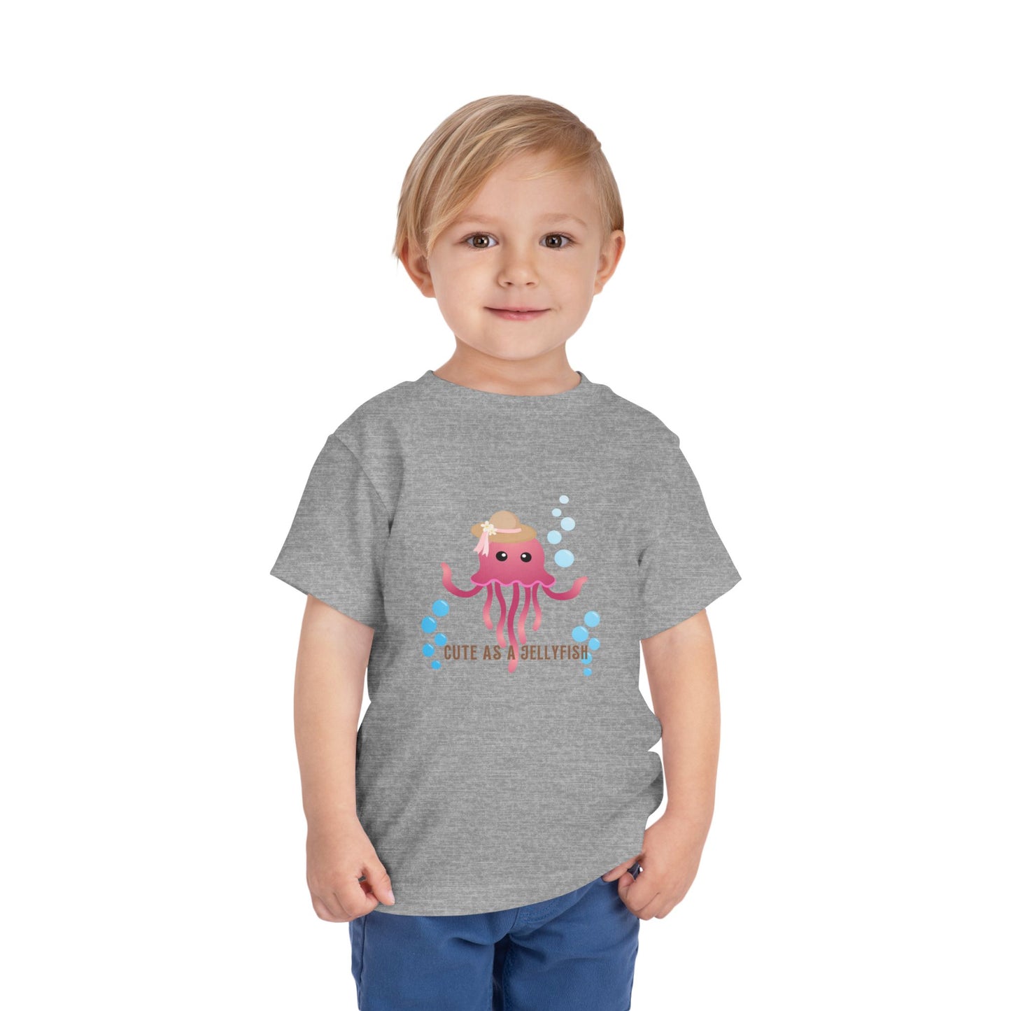 Cute Jellyfish Toddler Tee, Kids Summer Shirt, Birthday Gift, Ocean Theme Apparel, Cute as a Jellyfish Design