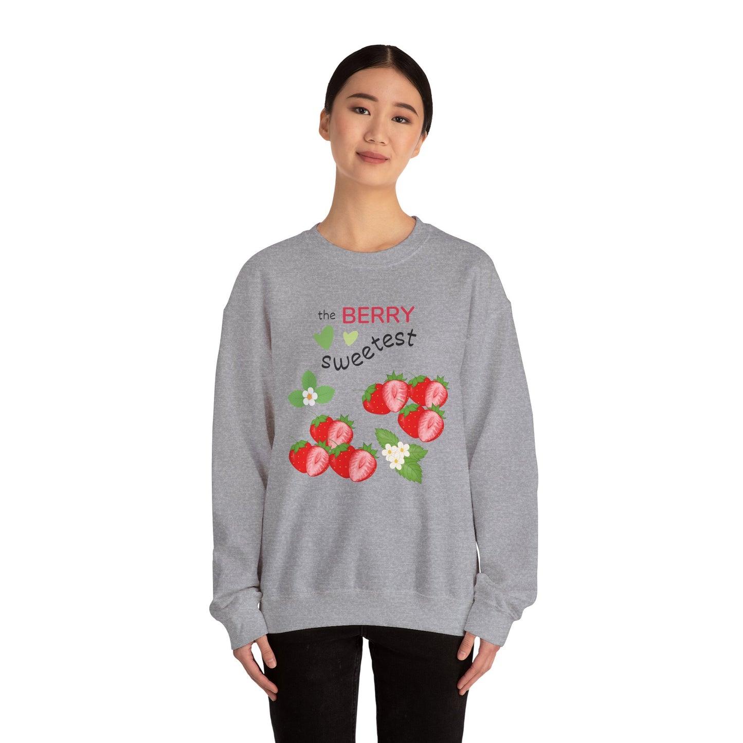 Berry Sweet Unisex Crewneck Sweatshirt - Cozy Gift, Perfect for Fall, Valentine's Day, Strawberry Lovers, Everyday Comfort