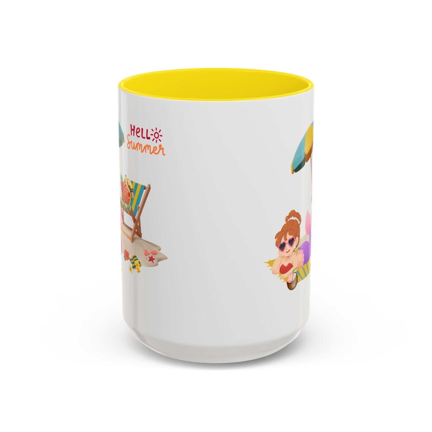 Mermaid lounging on a beach towel Coffee Mug