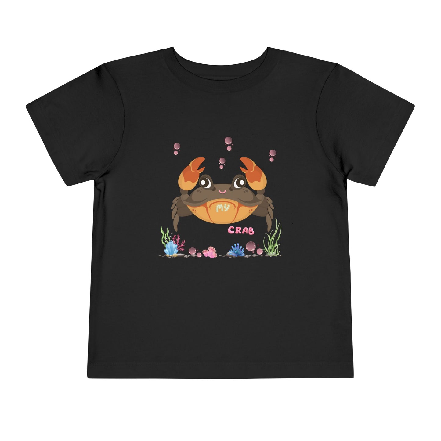 Cute Crab Toddler Tee, Beach Outfit, Summer Fun Shirt, Kids Gift, Children's Clothing, Playful Summer Vibes, Ocean Theme