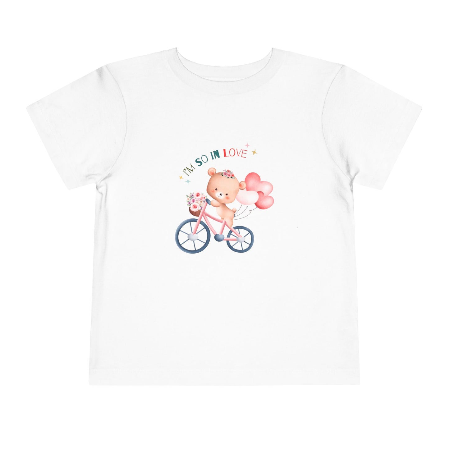 Cute Toddler Tee with Bear Design - Perfect for Playdates, Birthdays, Valentine's Day, Gifts, Toddler Clothing
