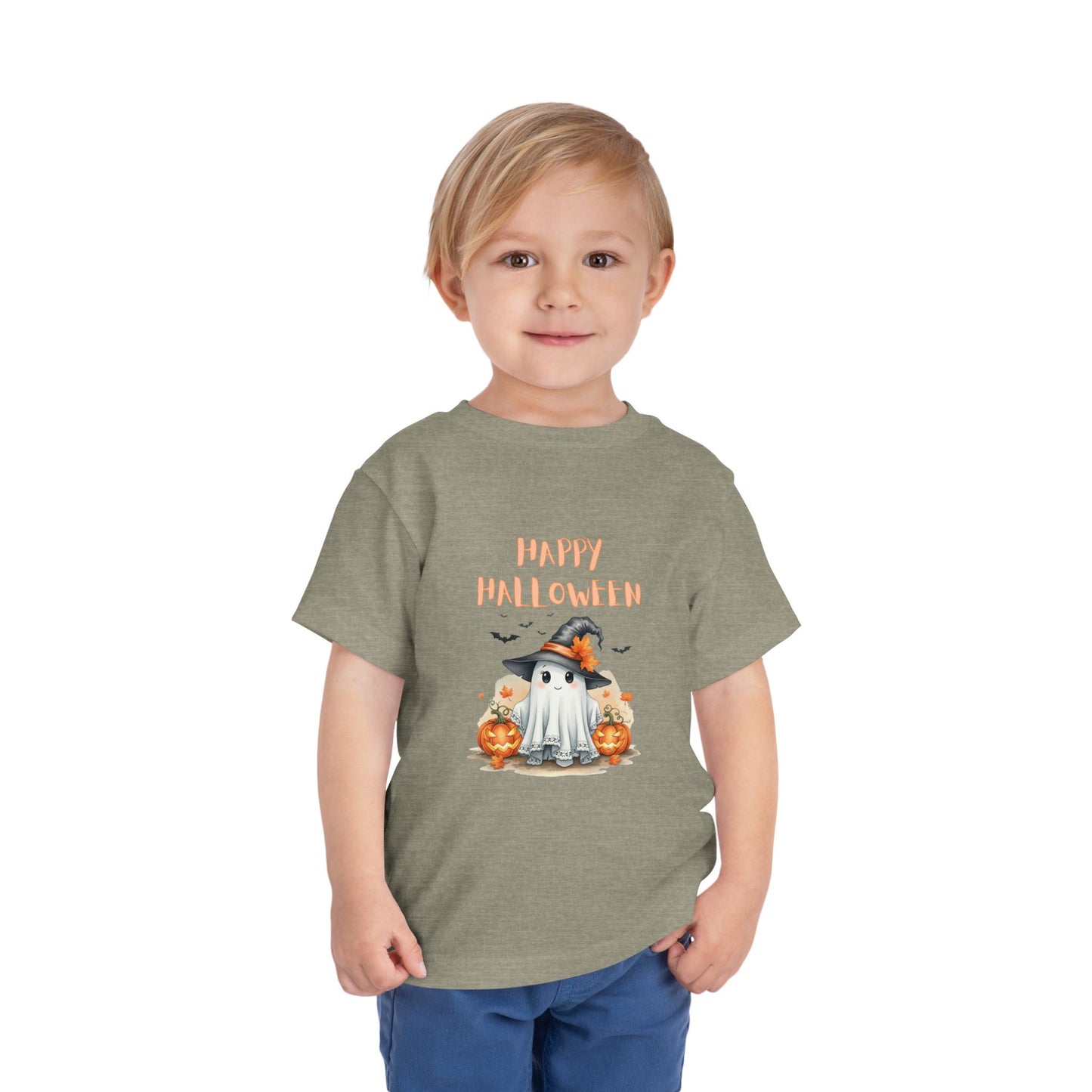 Toddler Halloween Tee, Spooky Ghost Shirt, Cute Kids Halloween Costume, Fall Celebration Top, Pumpkin Themed Tee