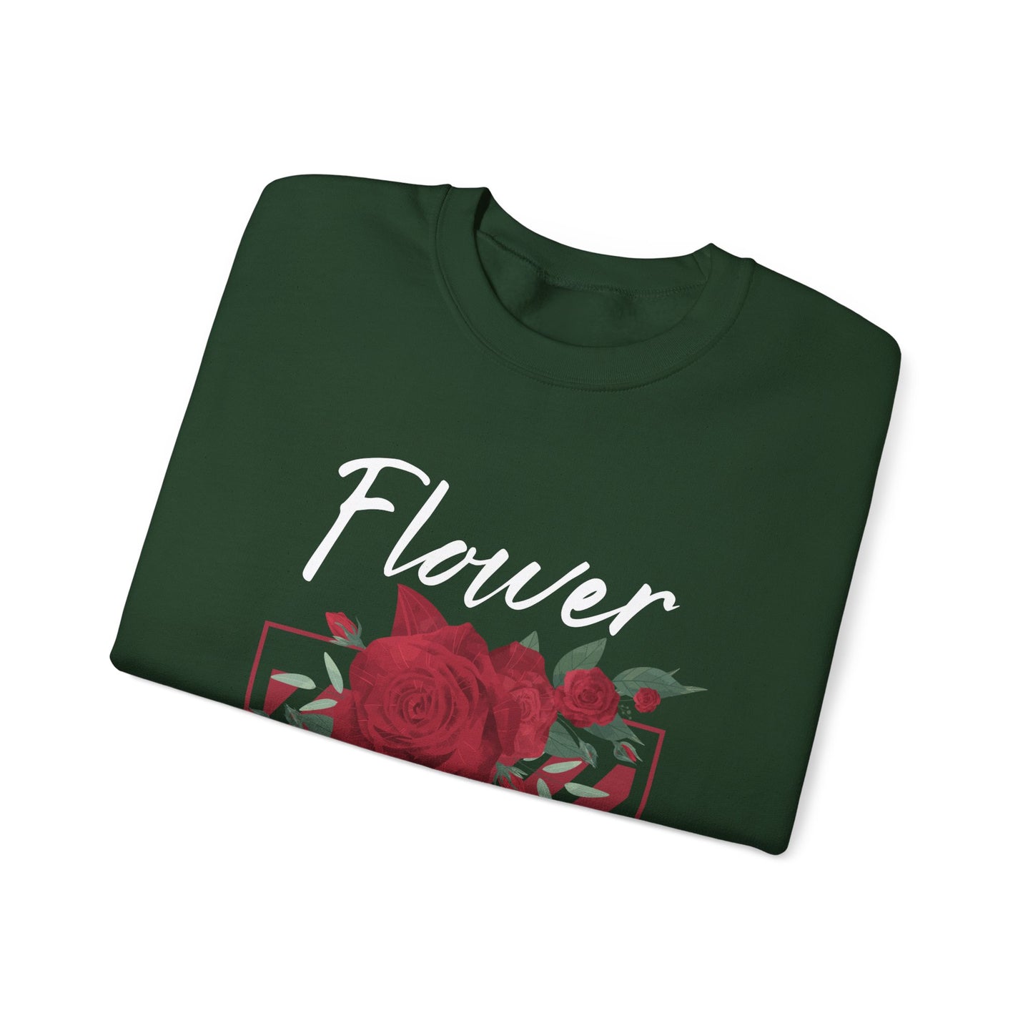 Flower Power Sweatshirt - Cozy Unisex Crewneck for Nature Lovers, Gifts for Her, Fall Fashion, Casual Wear, Floral Sweatshirts
