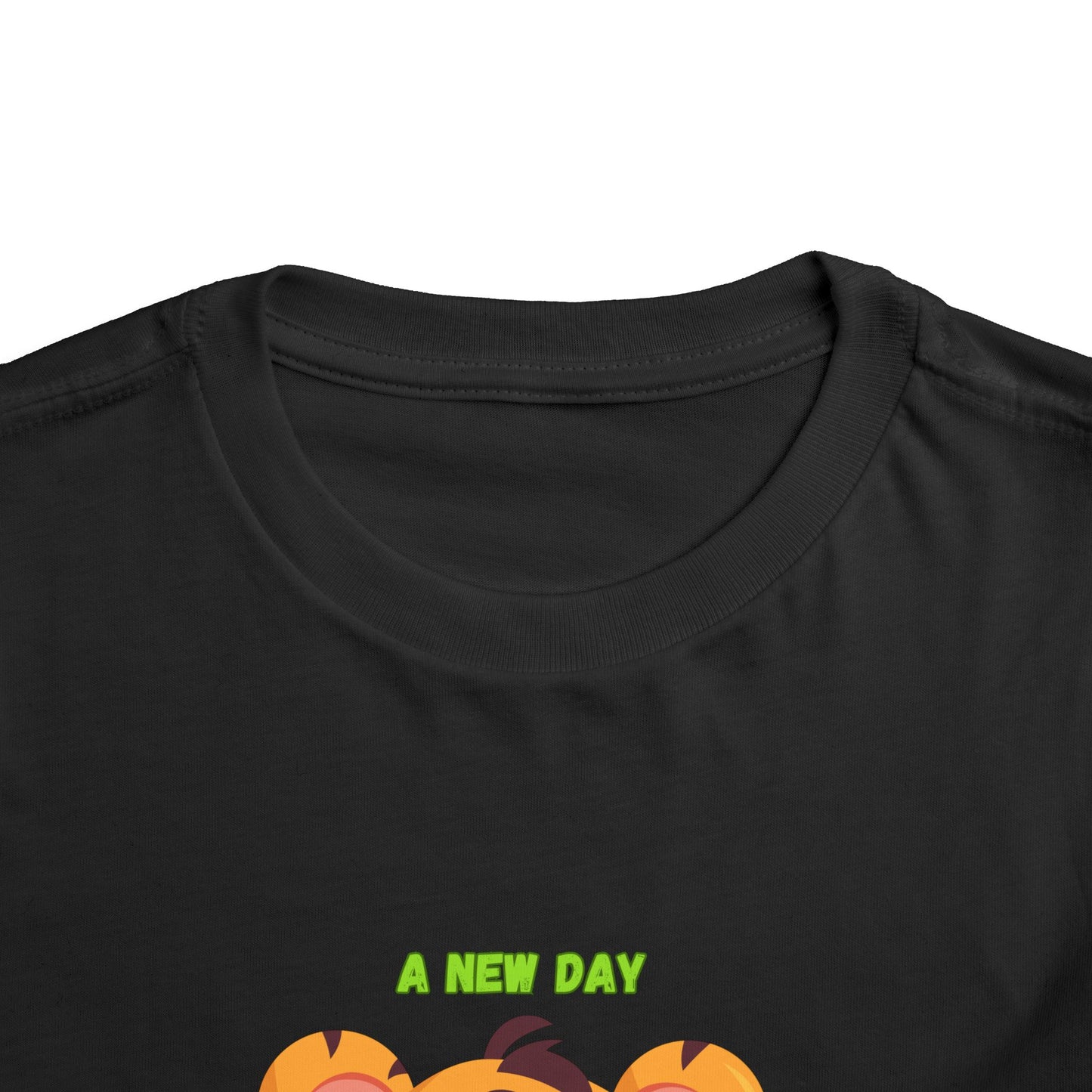 Adorable Toddler Tiger Tee, Cute Animal Tee for Kids, Birthday Gift, Playtime Shirt, Baby Shower Gift, A New Day A New Cheer