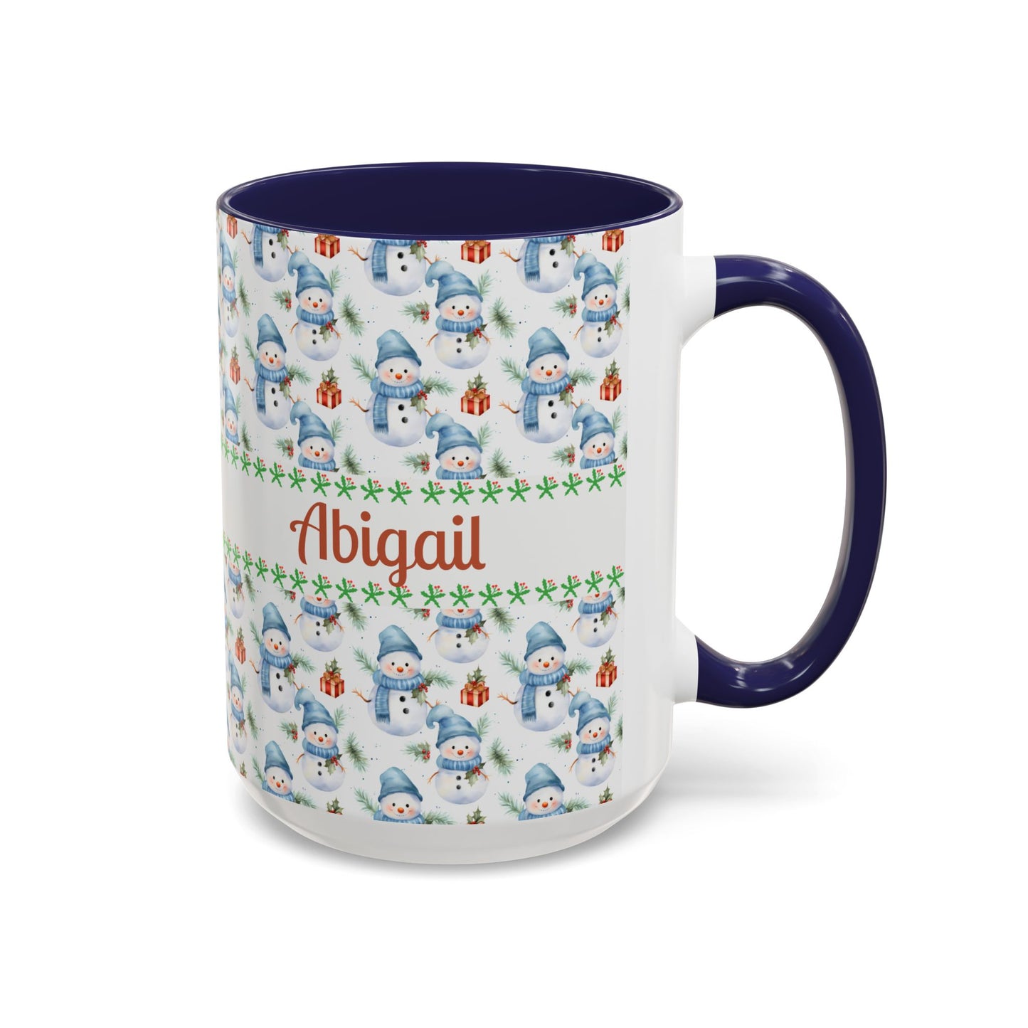 Festive Snowman Coffee Mug, Personalized Holiday Mug, Winter Decor, Gift for Her, Cute Coffee Cup