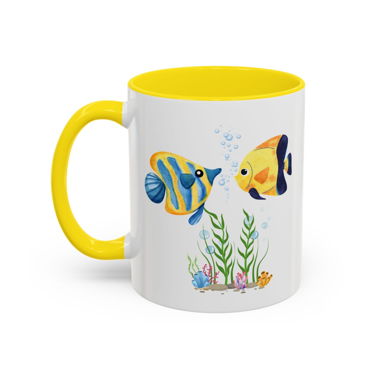 Two fish greet in underwater Coffee Mug