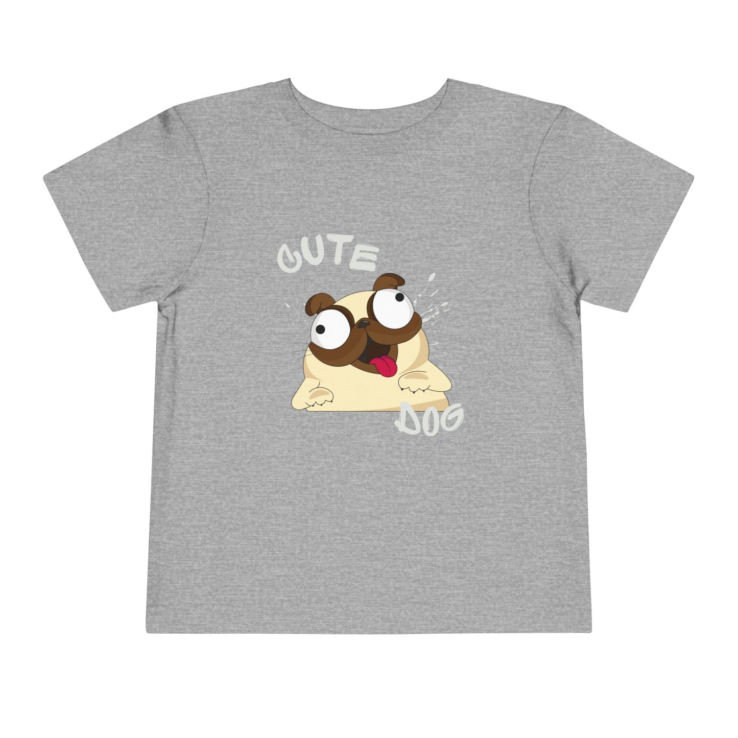 Cute Pug Toddler Tee, Adorable Animal Shirt, Kids Summer Outfit, Birthday Gift, Cute Dog T-Shirt, Playful Graphic Tee