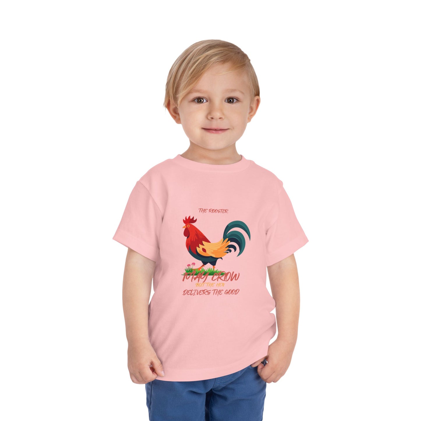 Colorful Rooster Toddler Tee - Perfect for Farm Lovers, Playdates, Birthday Gifts, Cute Casual Wear, Summer Outfits