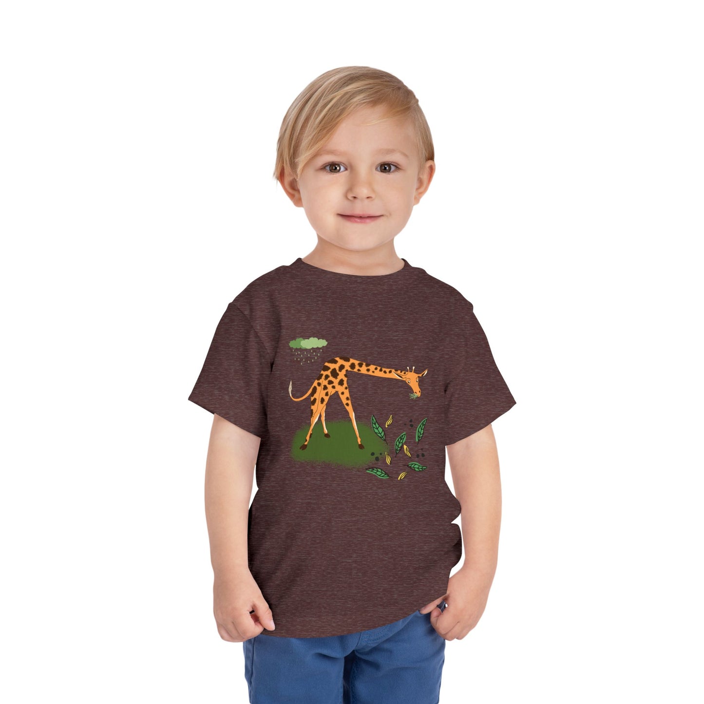 Cute Giraffe Toddler Tee, Animal Shirt, Kids Summer Tee, Playful Toddler Clothes, Gift for Baby Showers, Nursery Decor, Toddler Outfit
