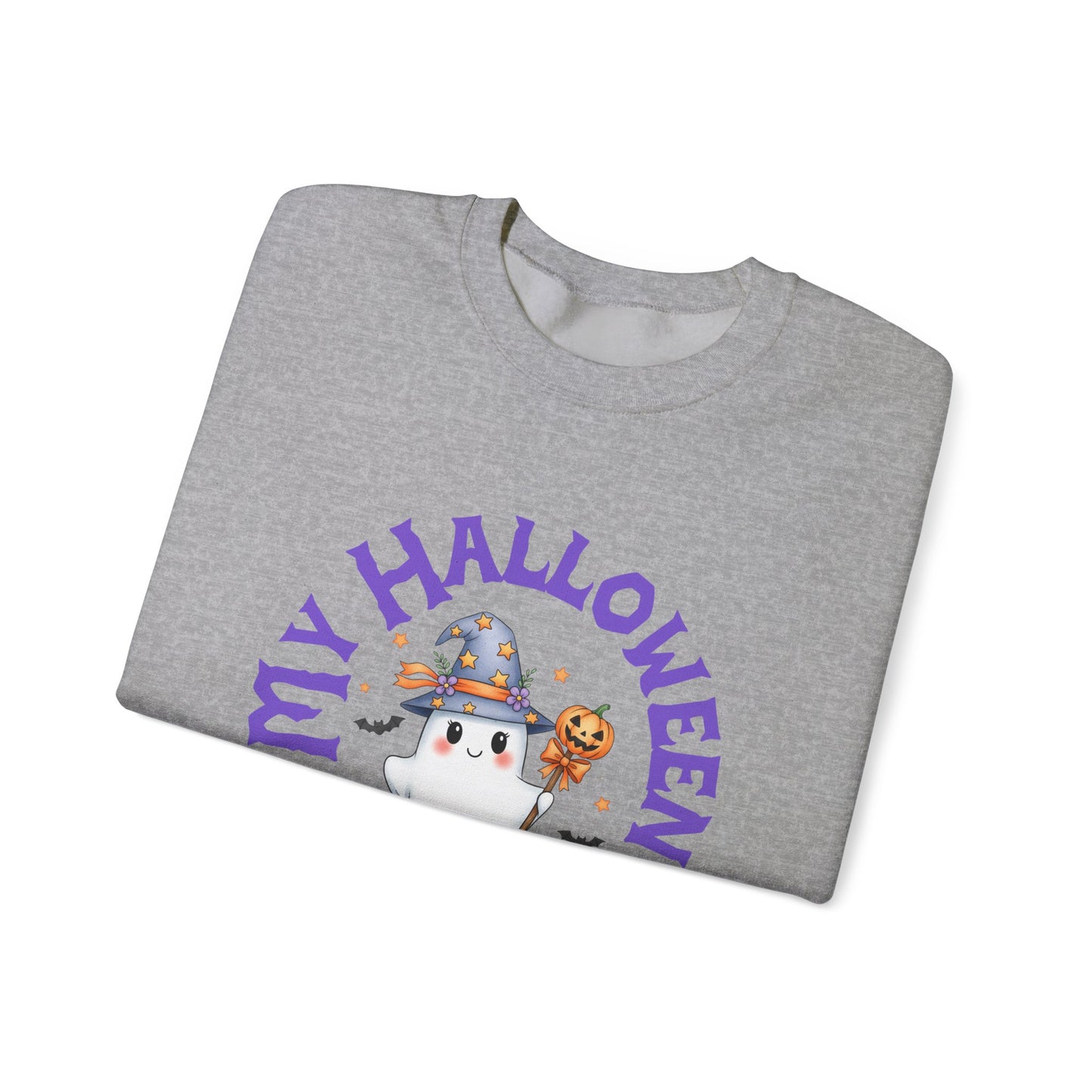 Halloween Ghost Crewneck Sweatshirt, Cozy Halloween Apparel, My Halloween Treats Sweatshirt, Fall Fashion, Spooky Season Gift